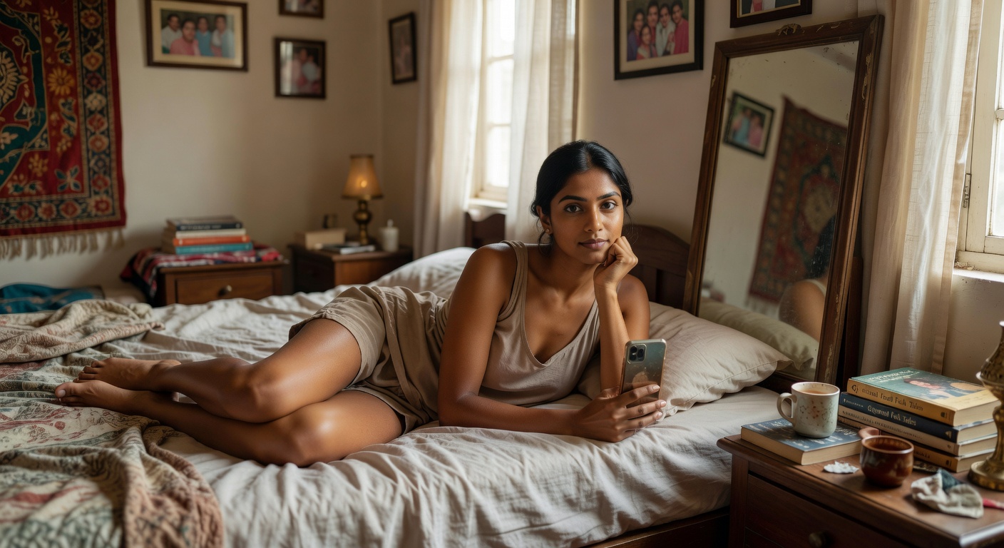 Meera from Ahmedabad Bedroom Selfies (10 Pics) - photo 6