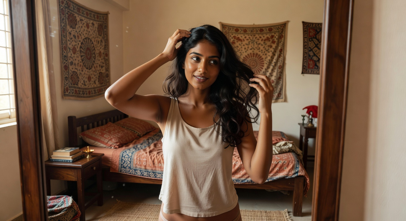 Meera from Ahmedabad Bedroom Selfies (10 Pics) - photo 8