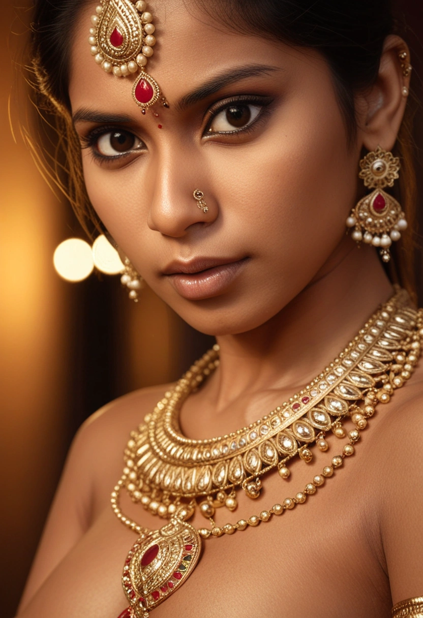 Malati from Kolkata in traditional bare elegance