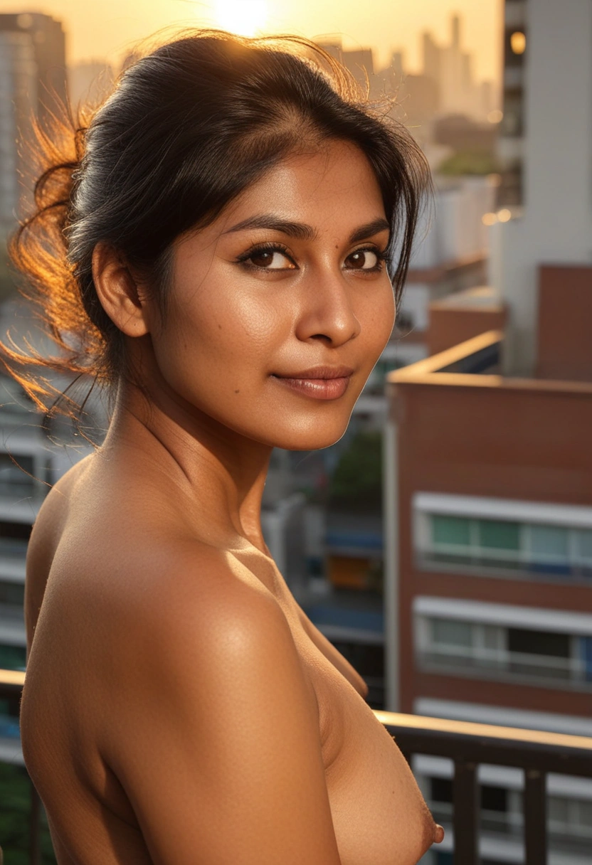Meera from Kolkata bares all on her private balcony