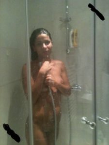 pretty babe nude shower
