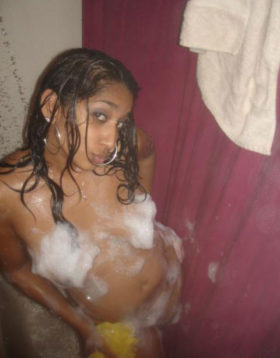bathing naked photo