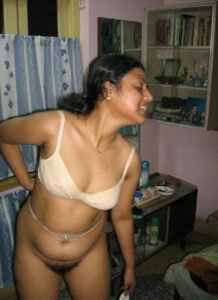 nude teen with brown bra