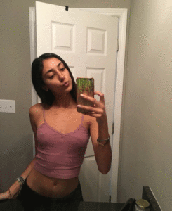 skinny Indian teen selfie