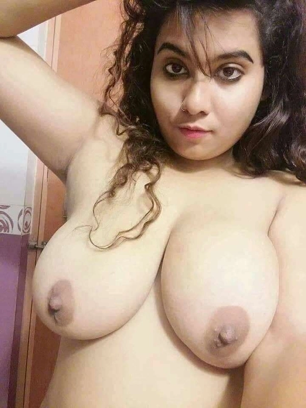 Naked Indian Babe With Humongous Boobs