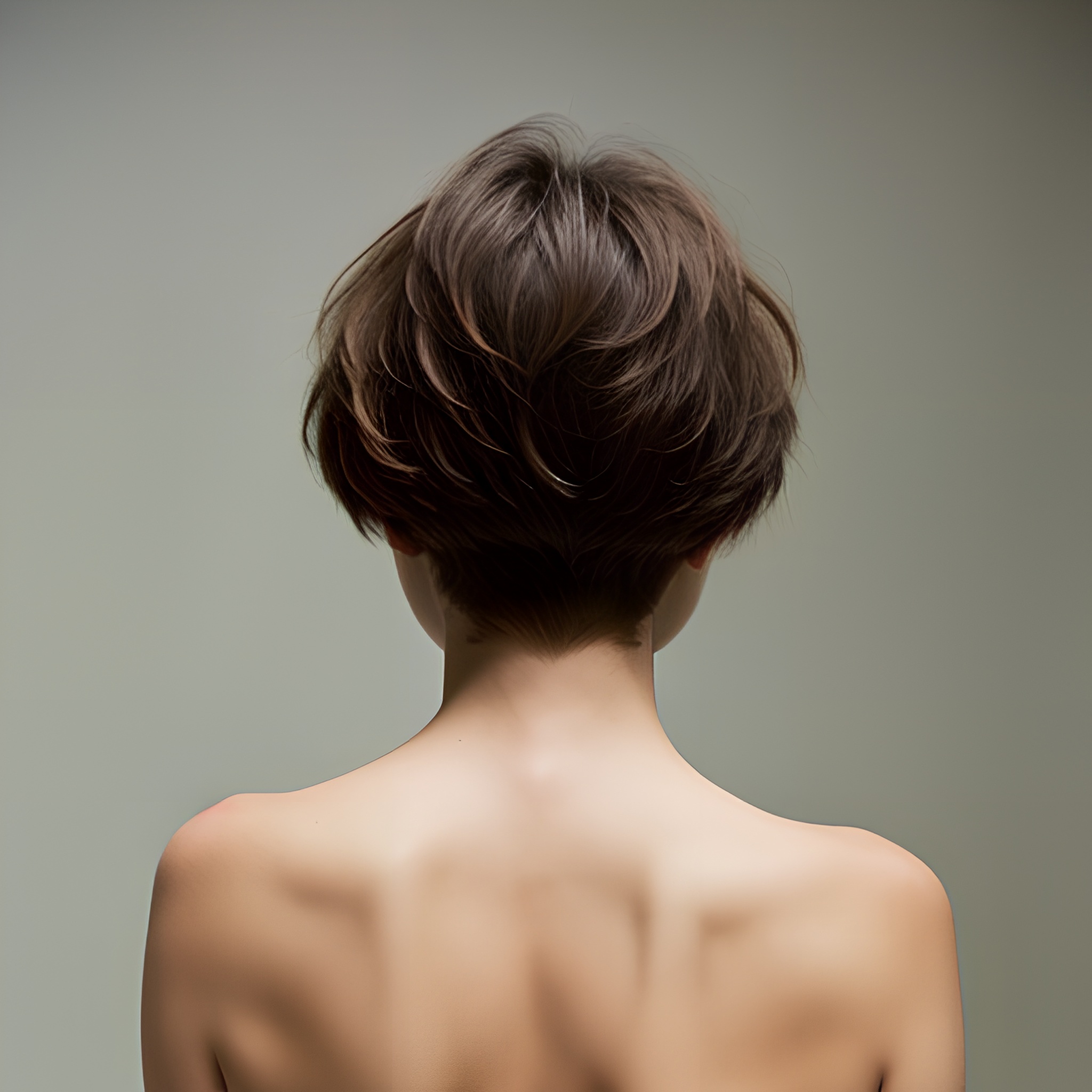 back pixie haircut long hair 