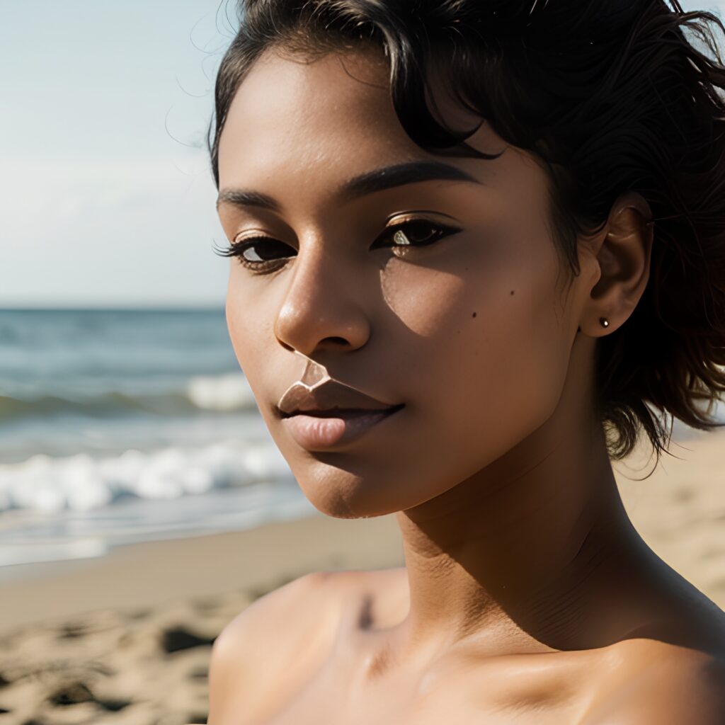 beach messy hair 