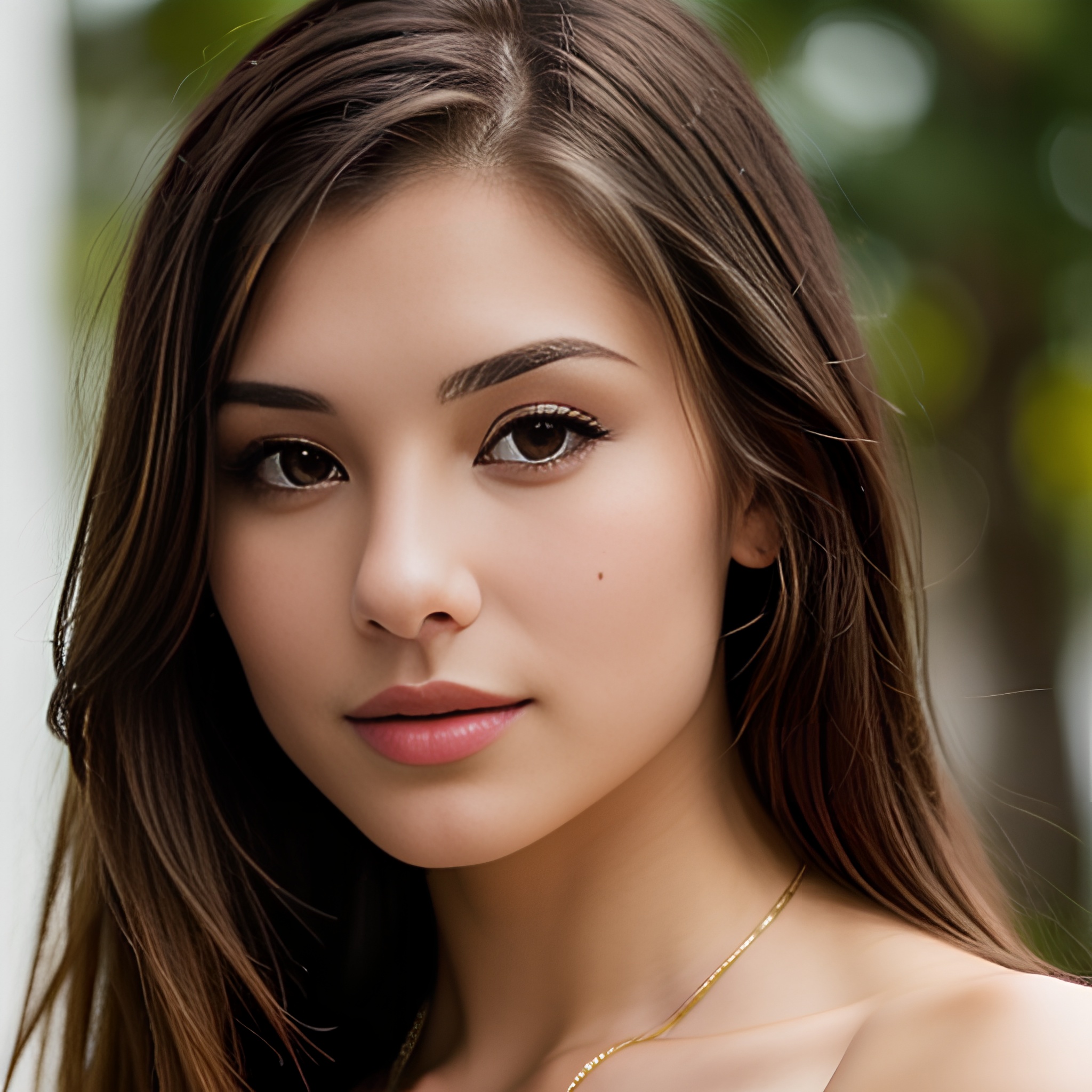 bikini bangs hair close