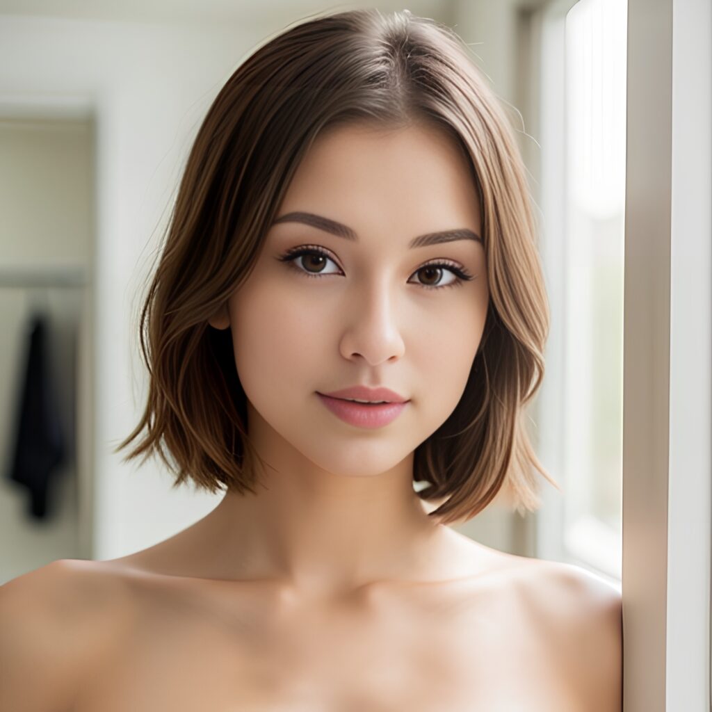 changing room bangs hair close 