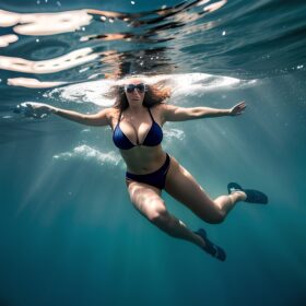 cleavage underwater