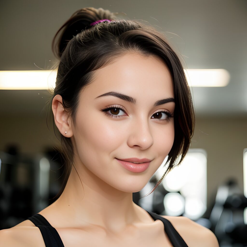 close ponytail haircut gym 