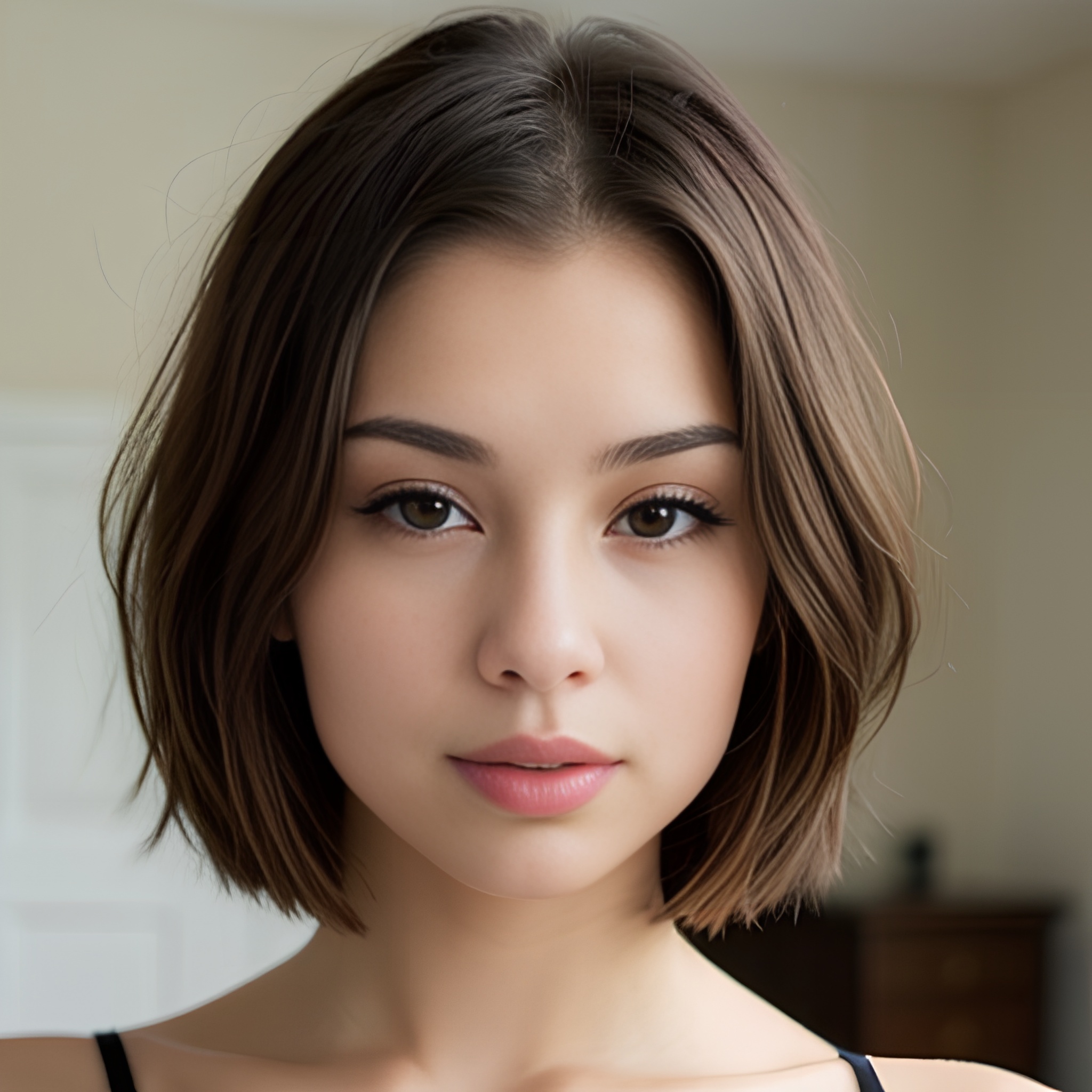 cum on face bangs hair