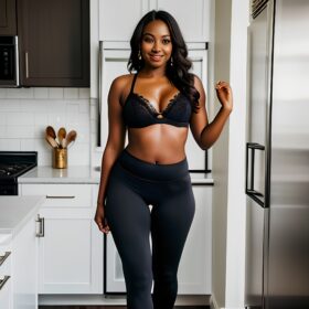 darker skin kitchen yoga pants lingerie