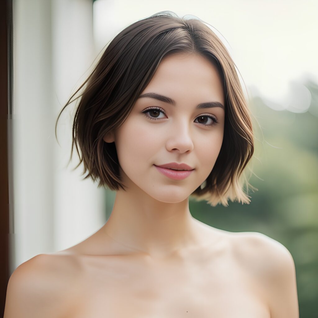 pixie haircut cum on body indian 