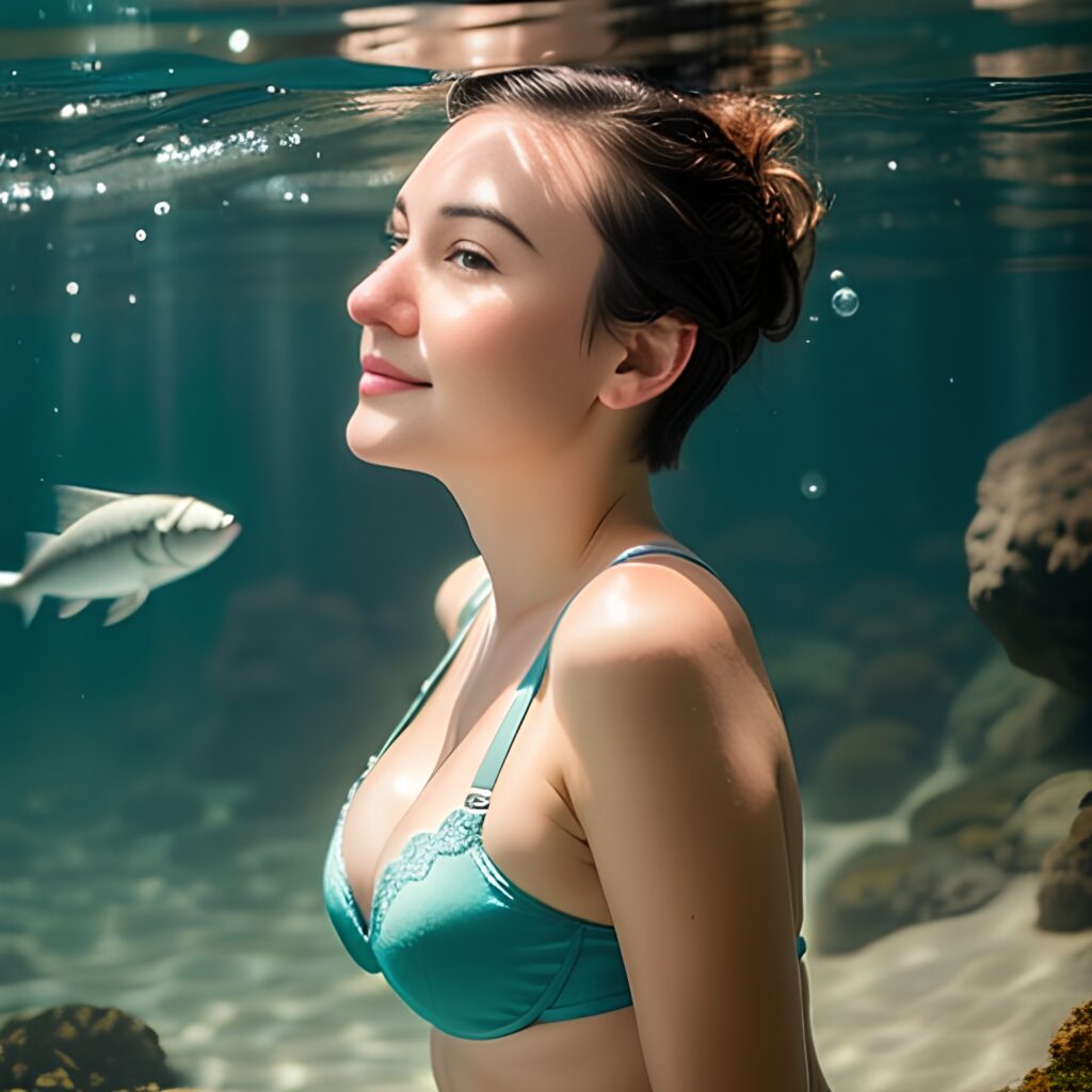 pixie haircut underwater push up bra 