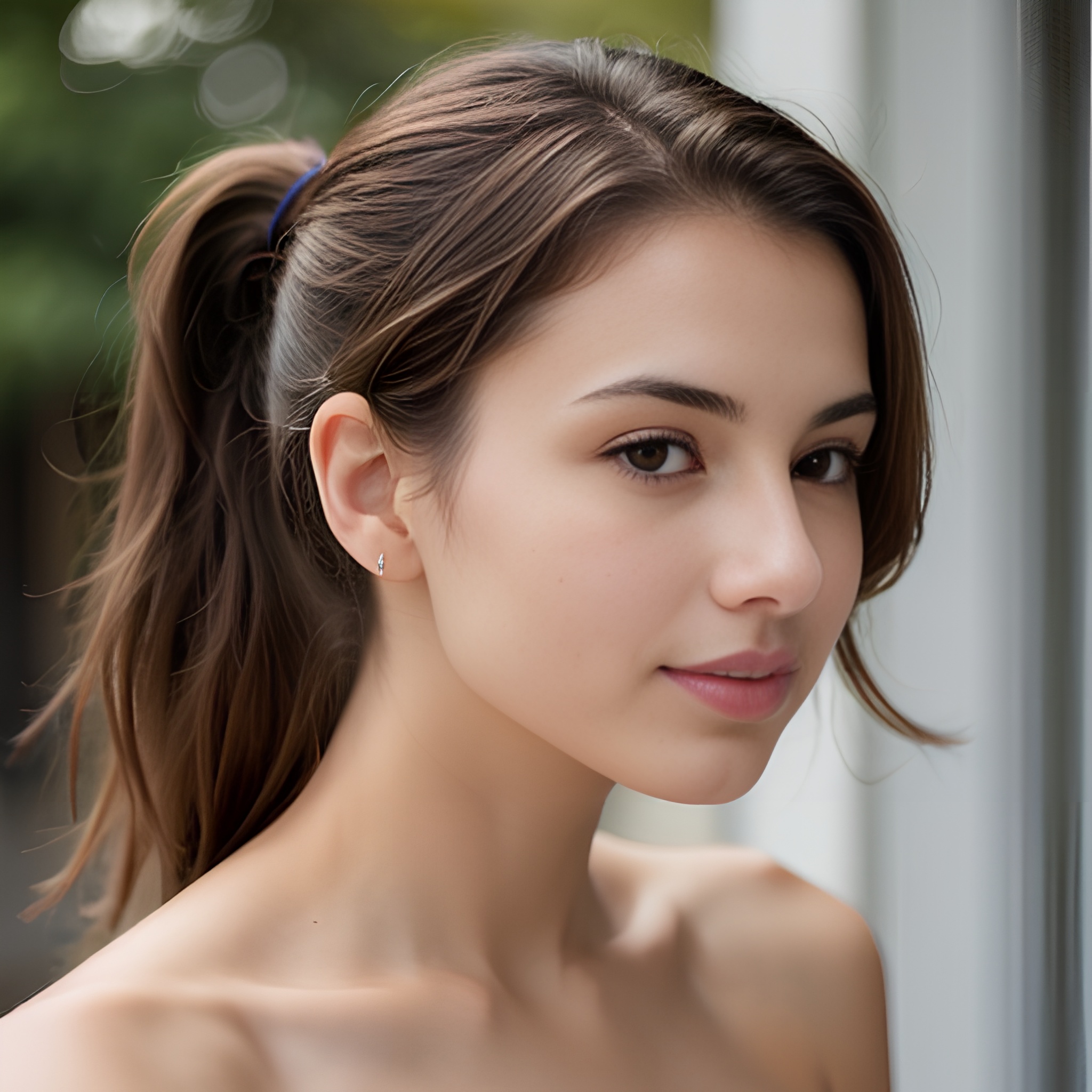 ponytail haircut side