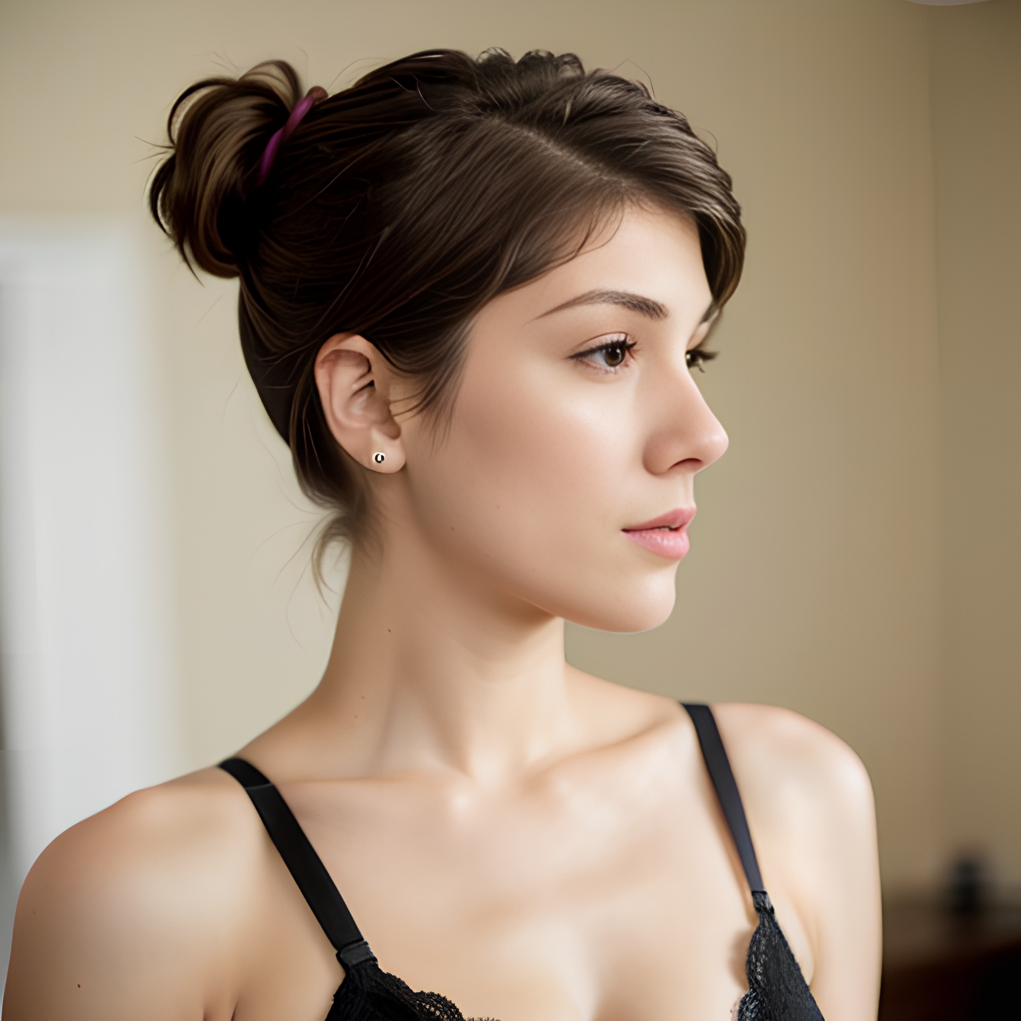 push up bra ponytail haircut