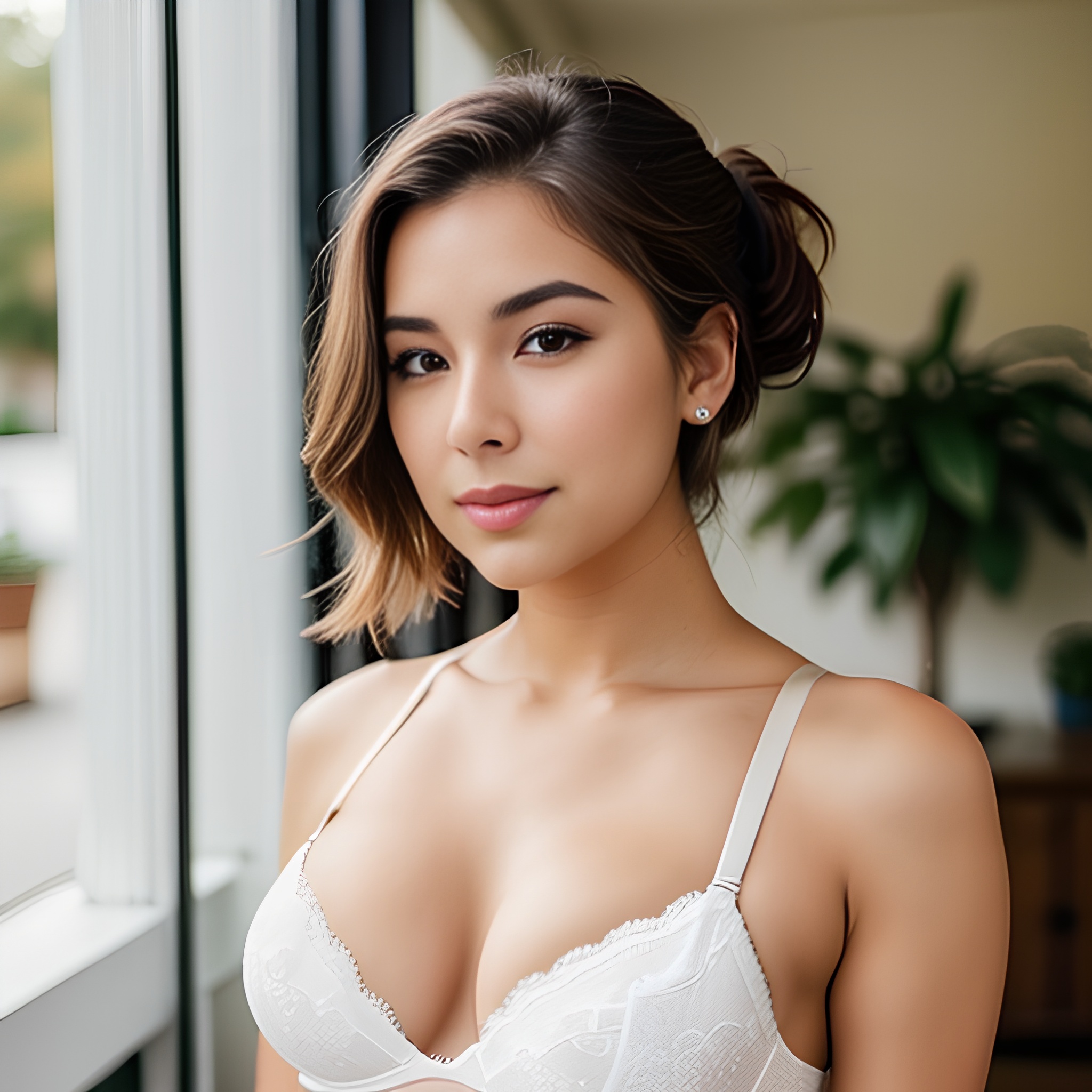 push up bra ponytail haircut arabic