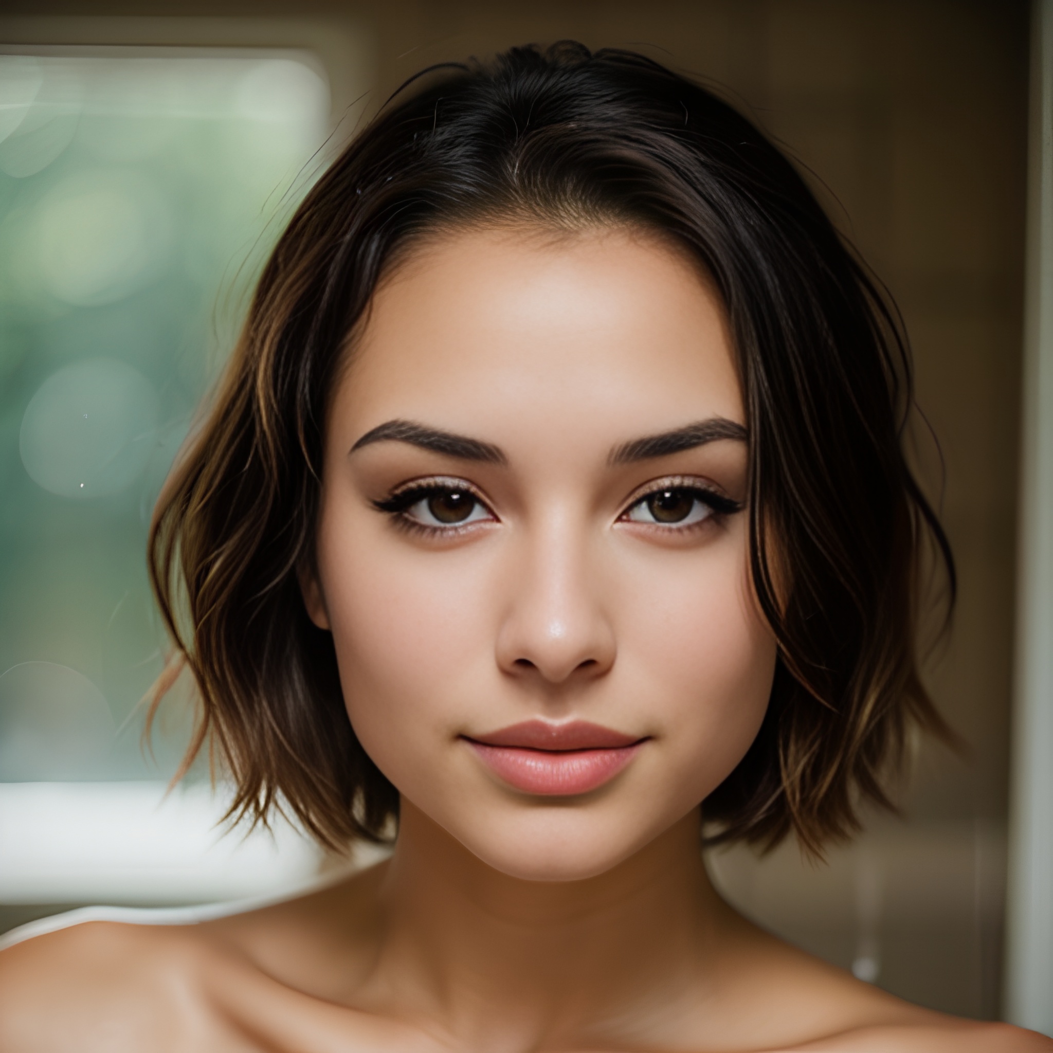 shower close pixie haircut