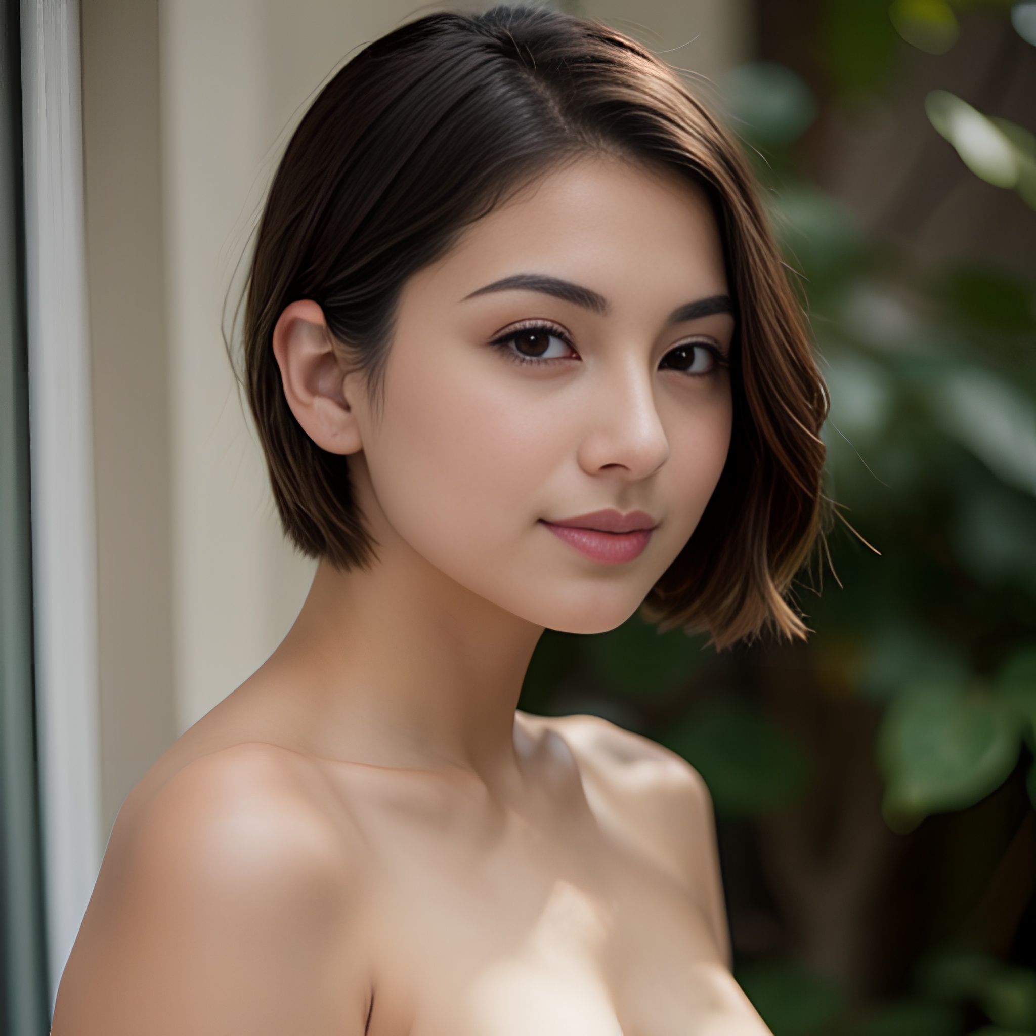 side indonesian pixie haircut