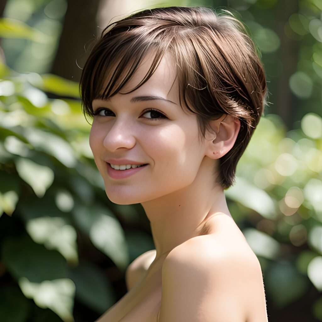 side pixie haircut 