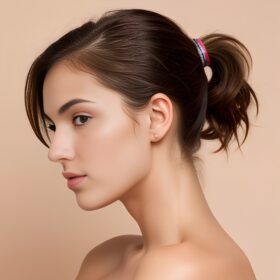 side ponytail haircut