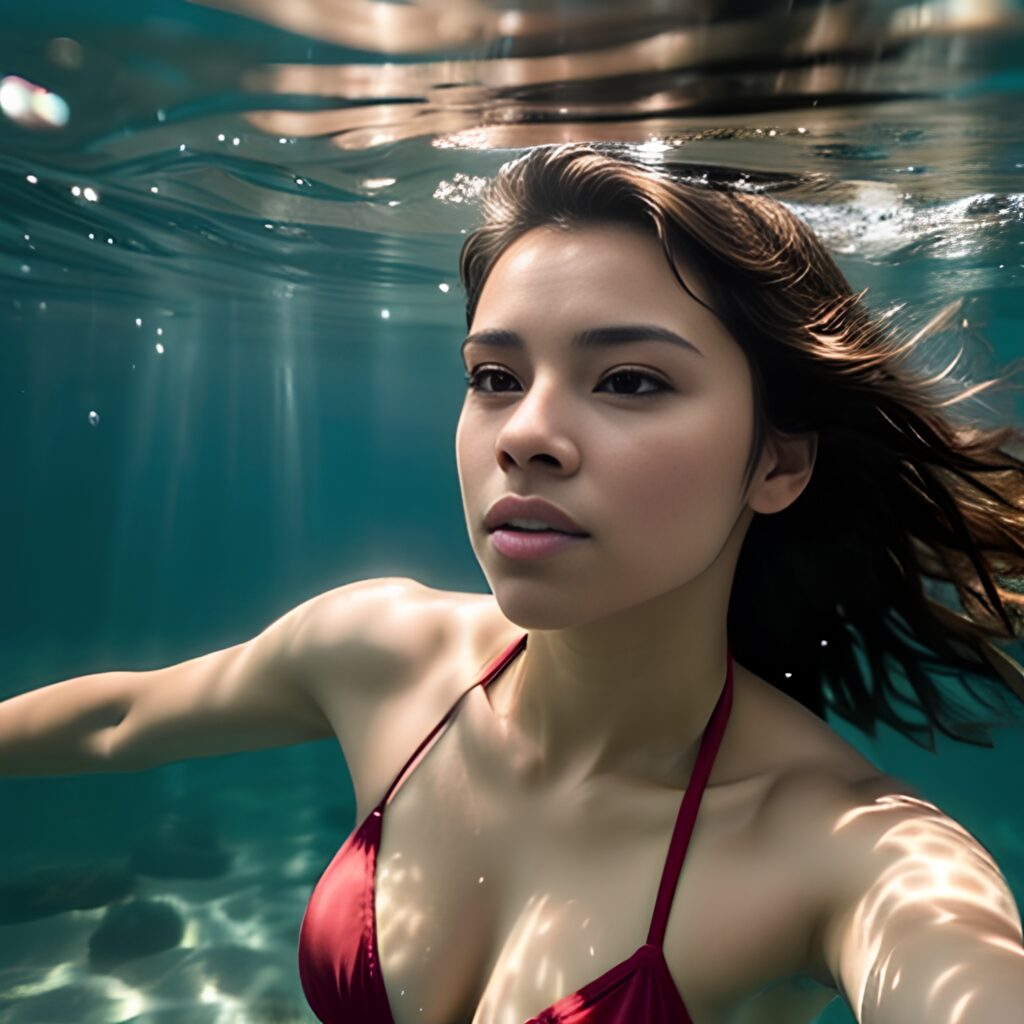 underwater bikini cum on face 