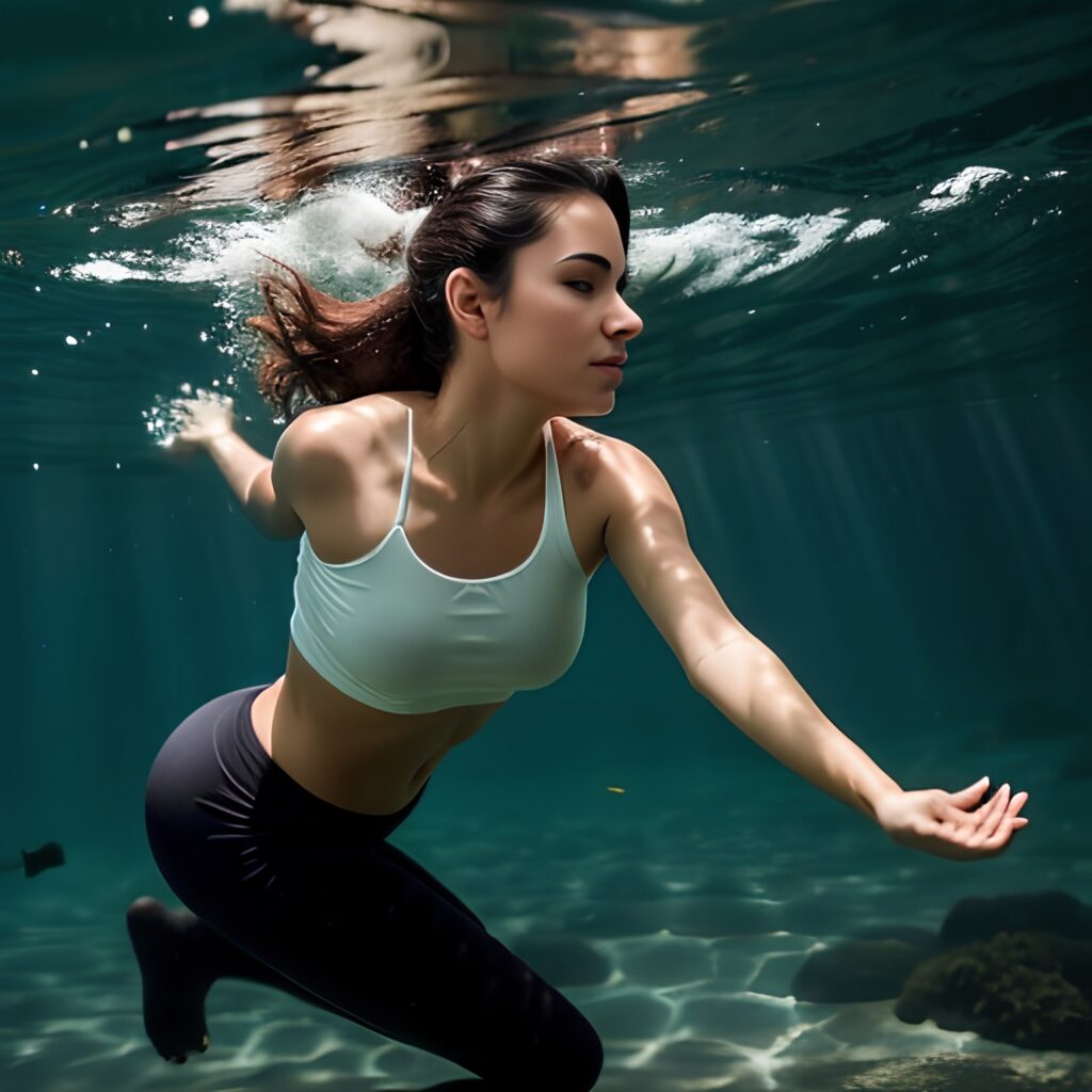 underwater yoga pants arabic 