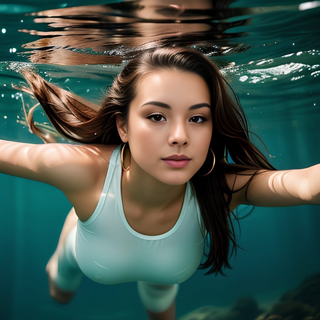 yoga pants underwater 