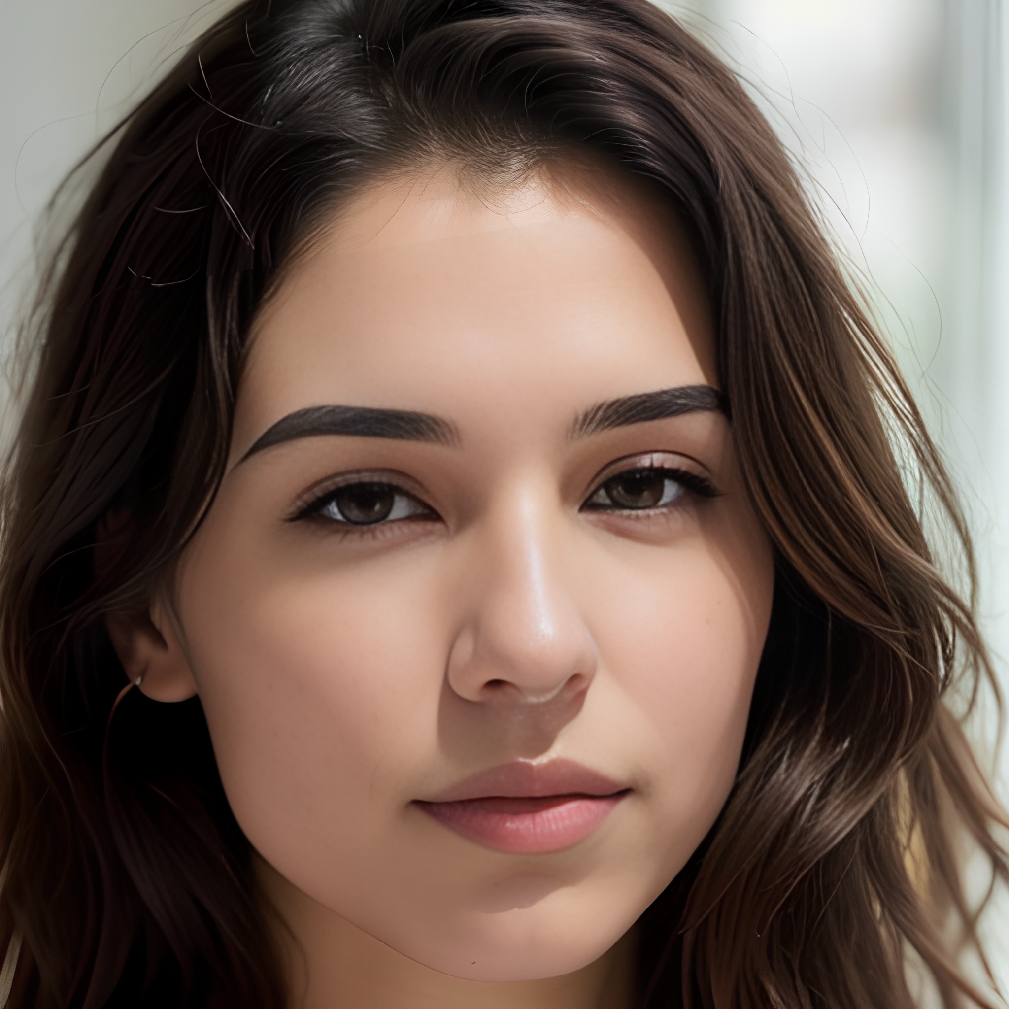 arabic messy hair close