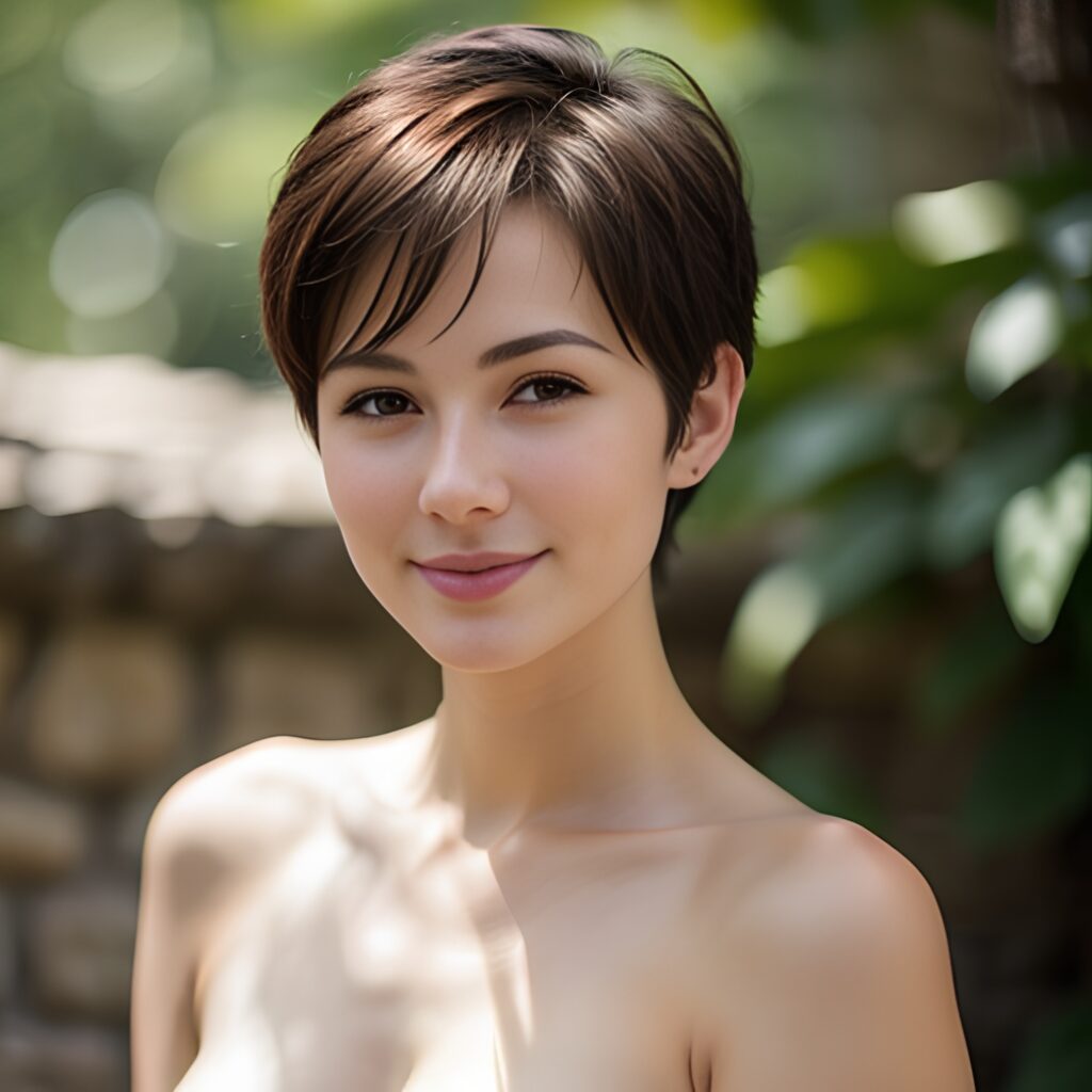 arabic pixie haircut 