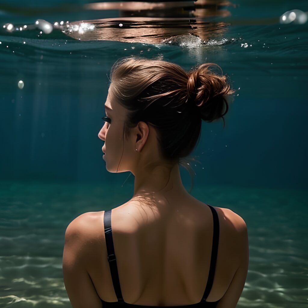 back bra underwater 