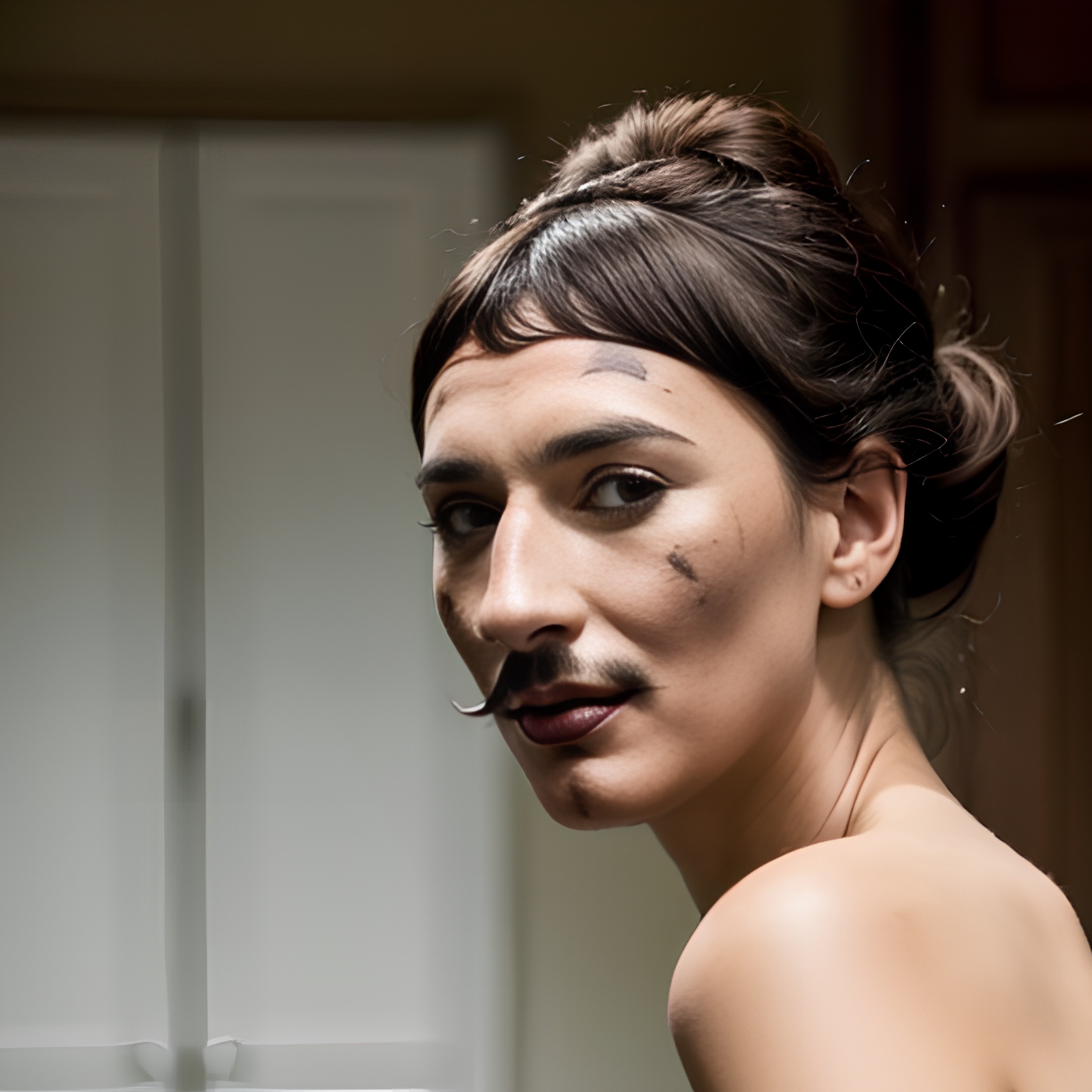 bangs hair indonesian