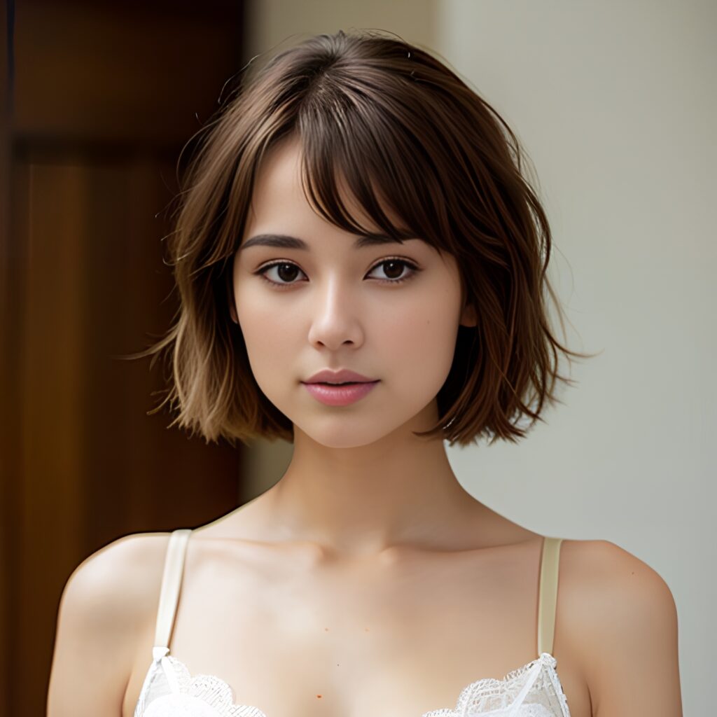 bangs hair lingerie 