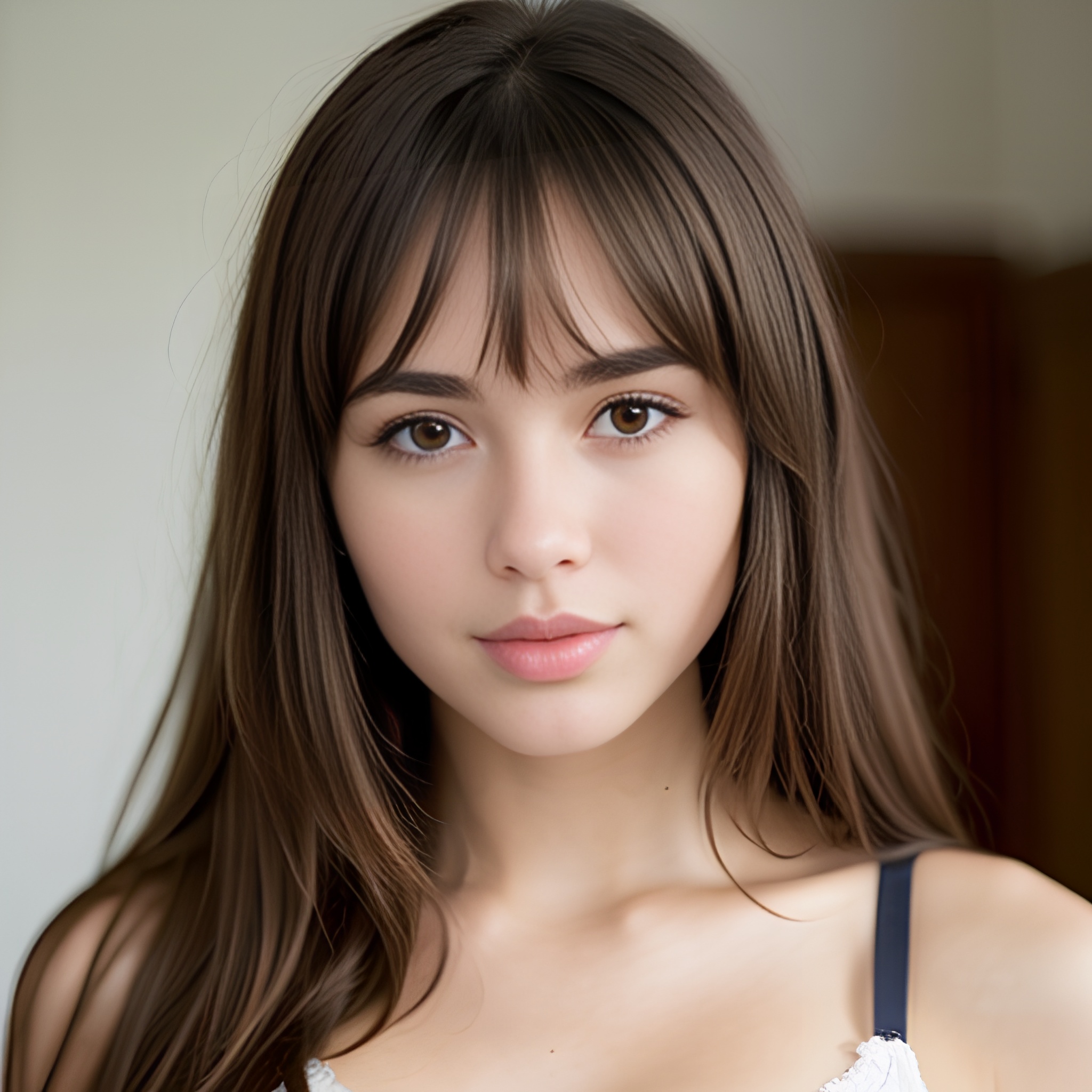 bra messy hair cum on body