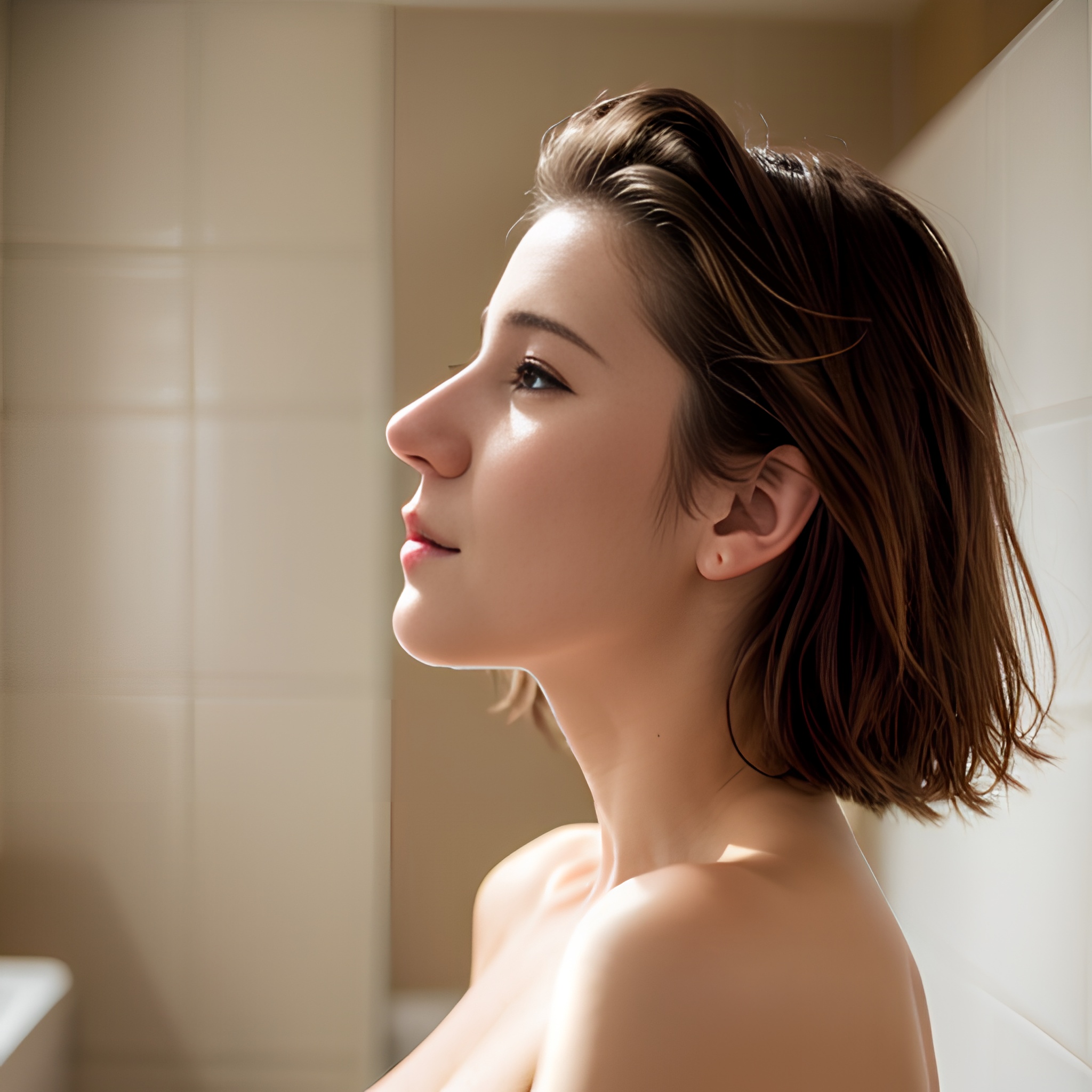 changing room close cum on face