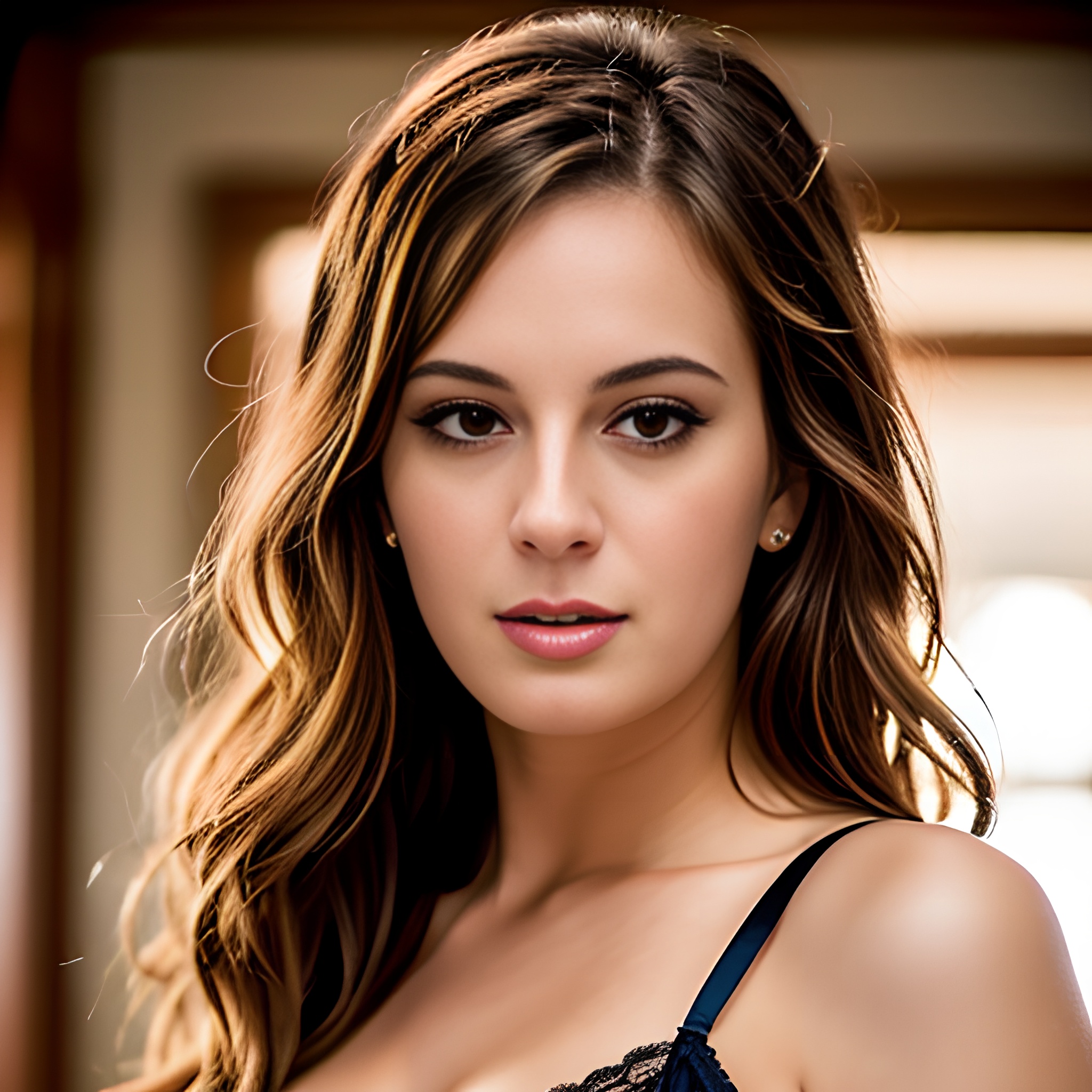 close bangs hair lingerie