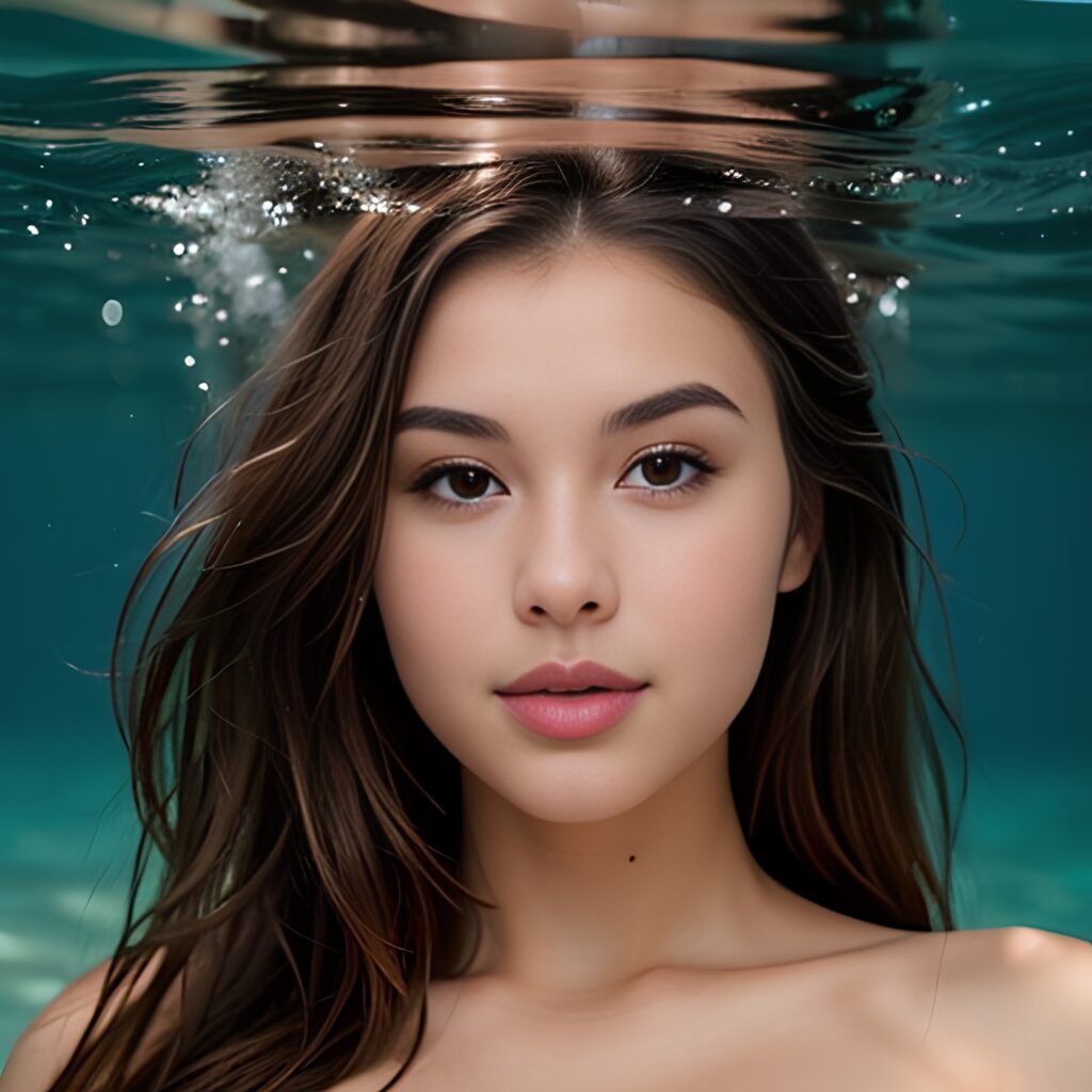 close filipina underwater 