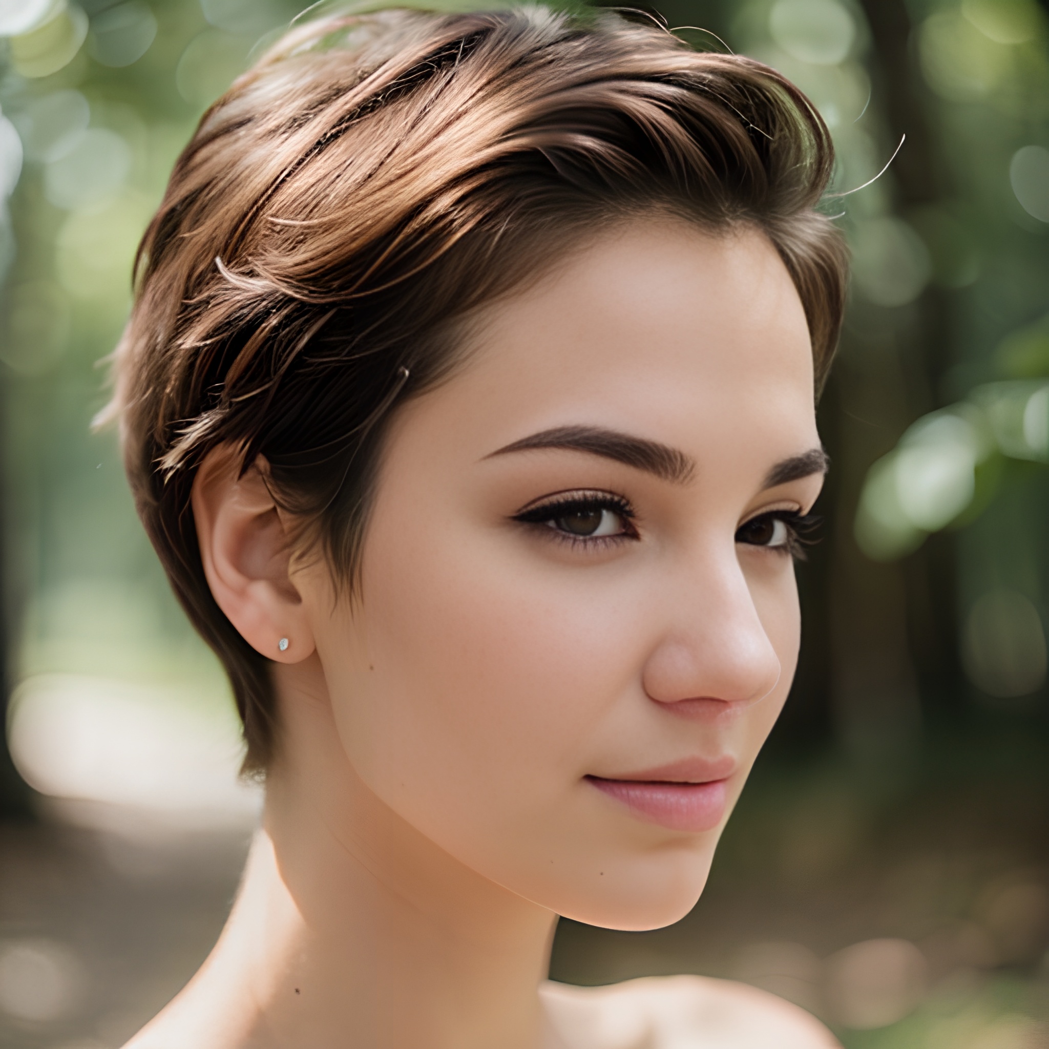 close pixie haircut