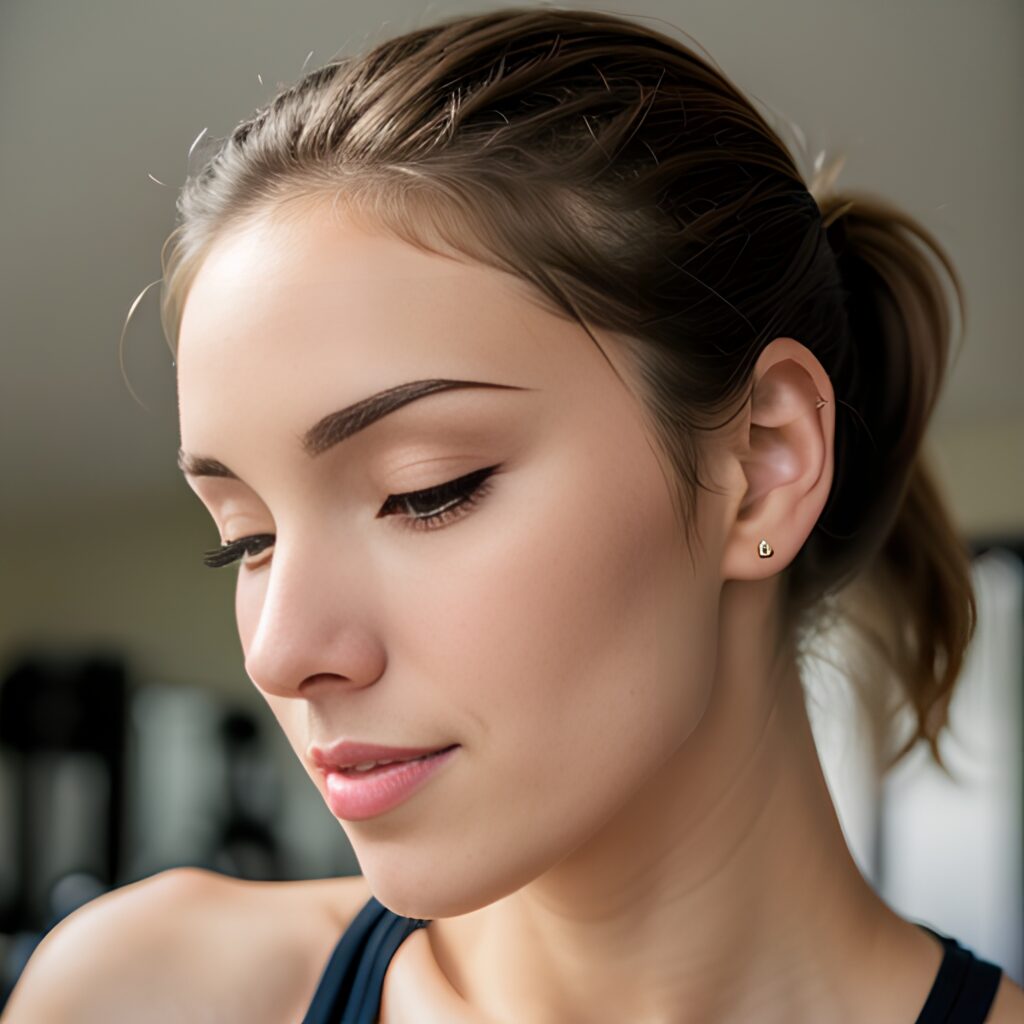 close ponytail haircut gym 