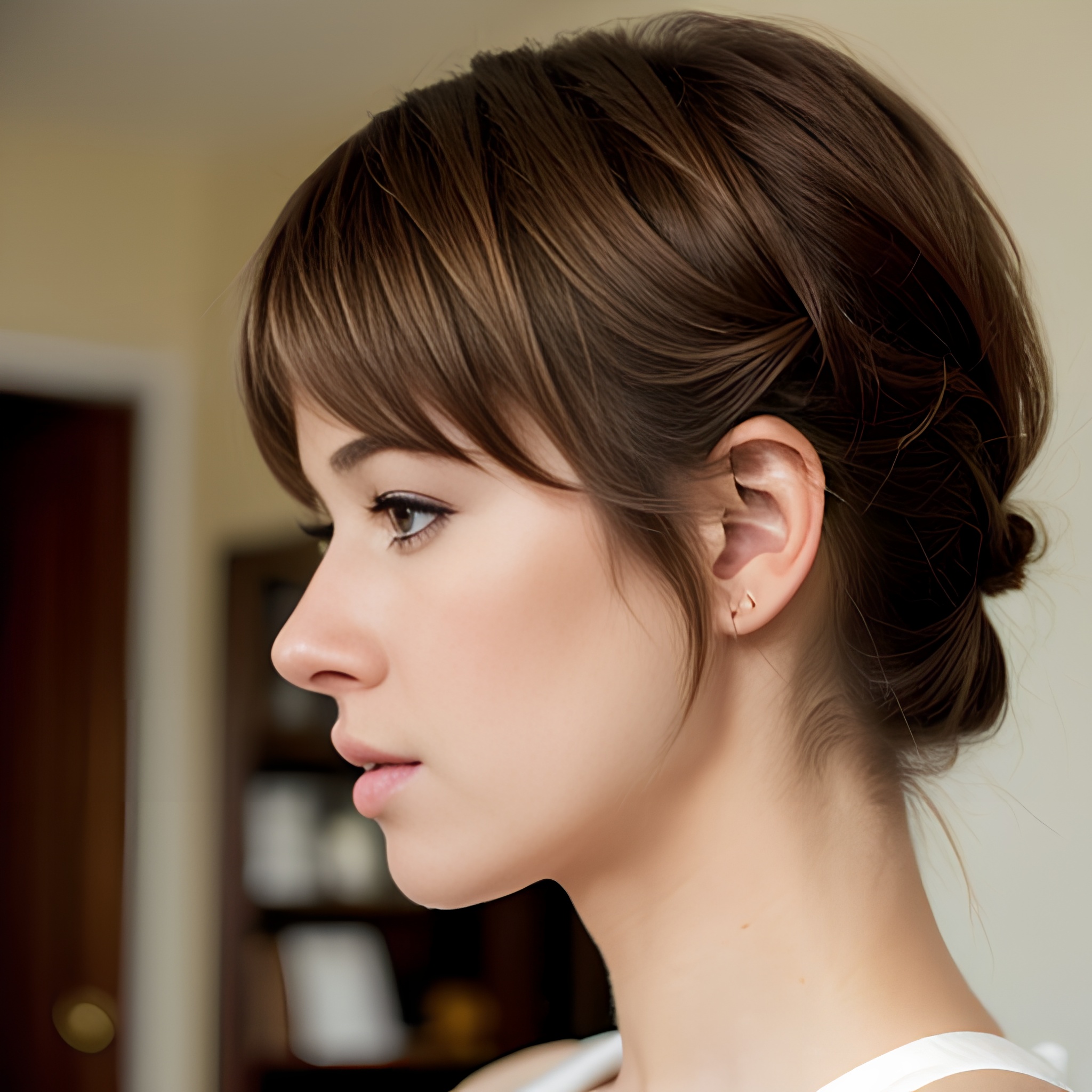 cum on face bangs hair