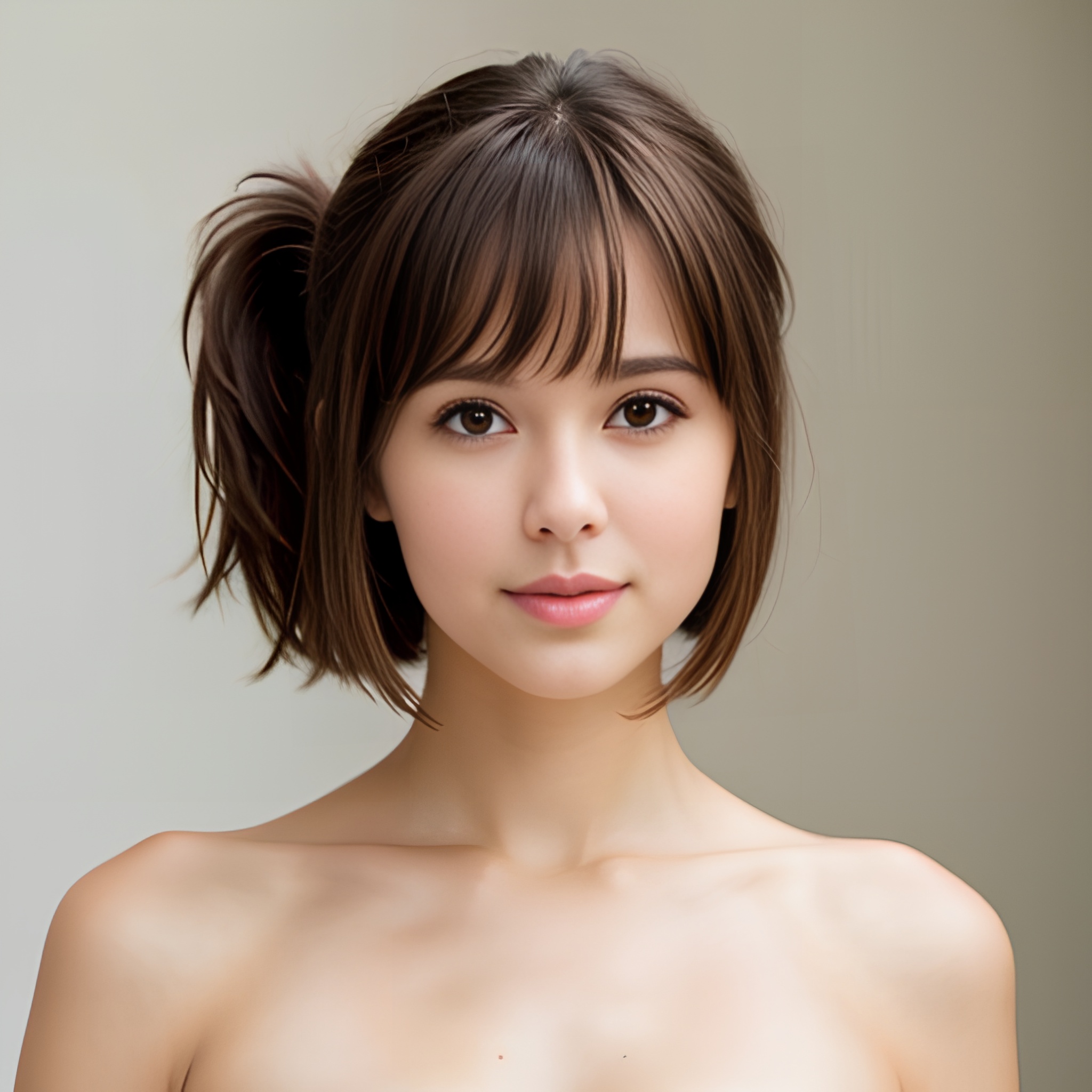 front ponytail haircut