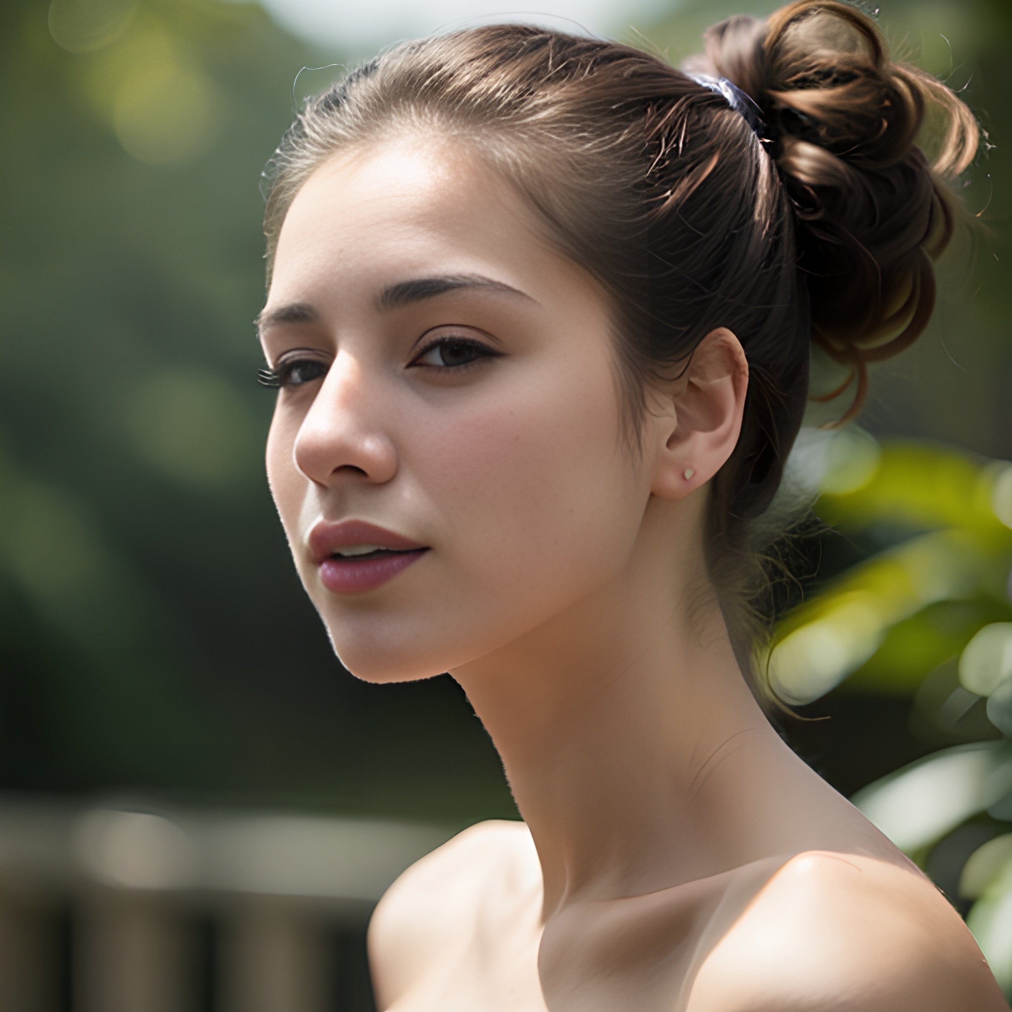 indian ponytail haircut side 