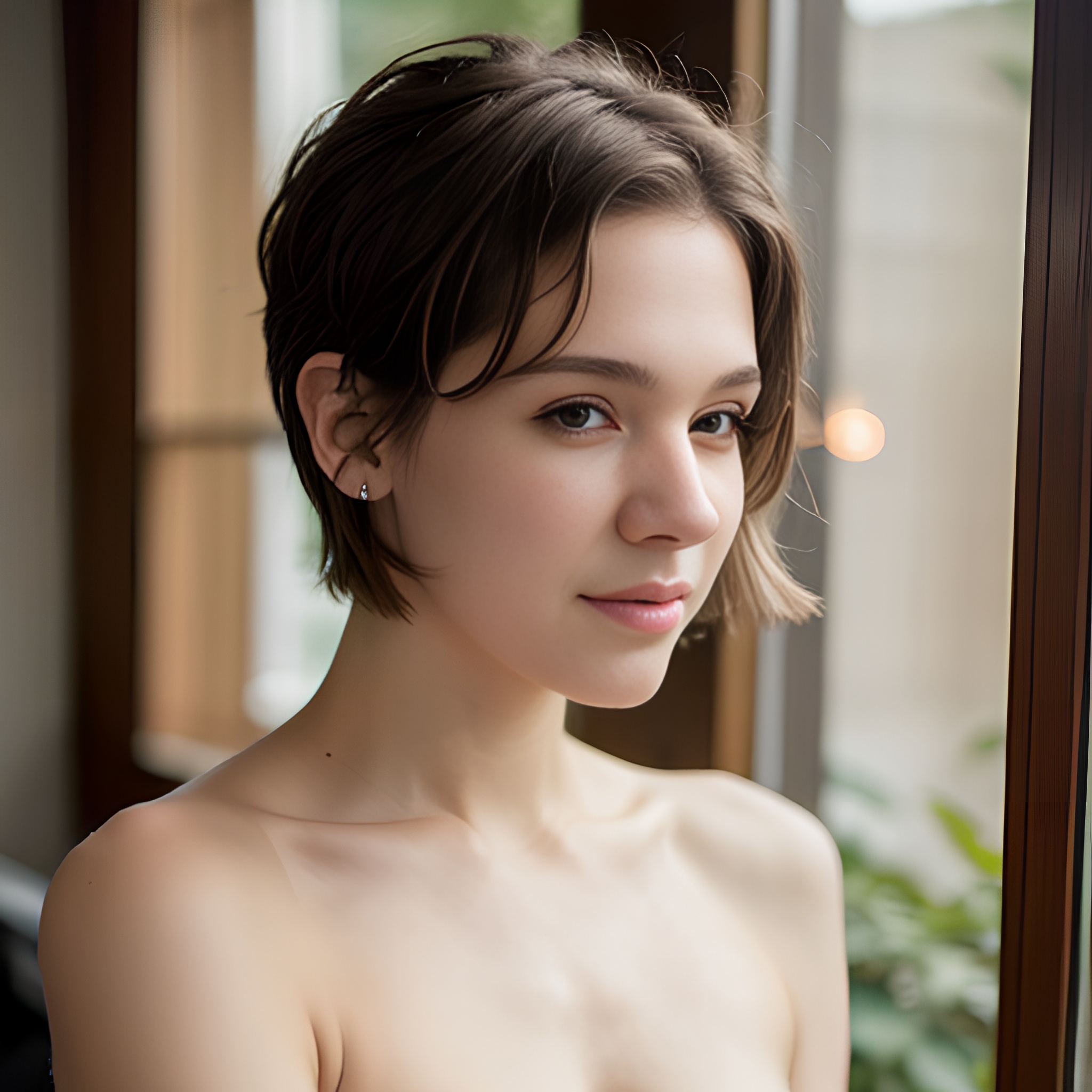 pixie haircut arabic