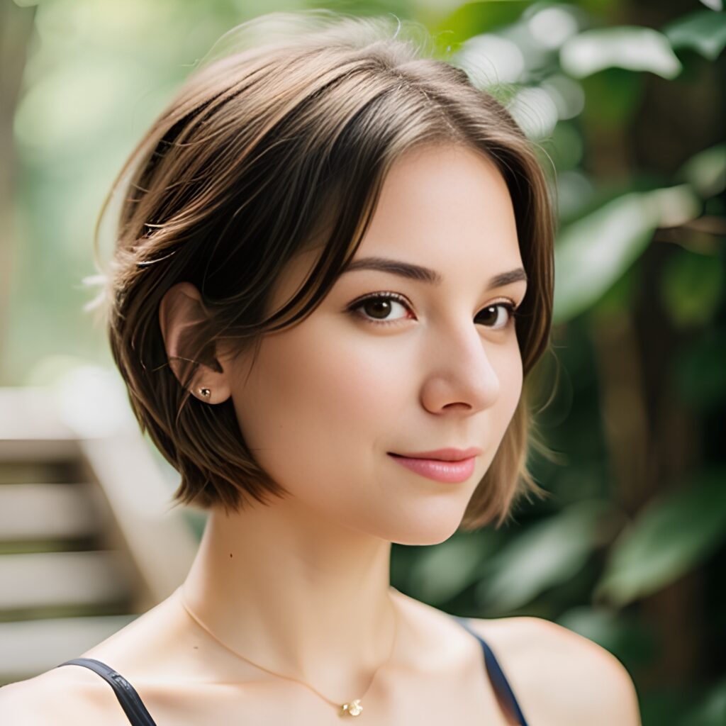 pixie haircut bikini 