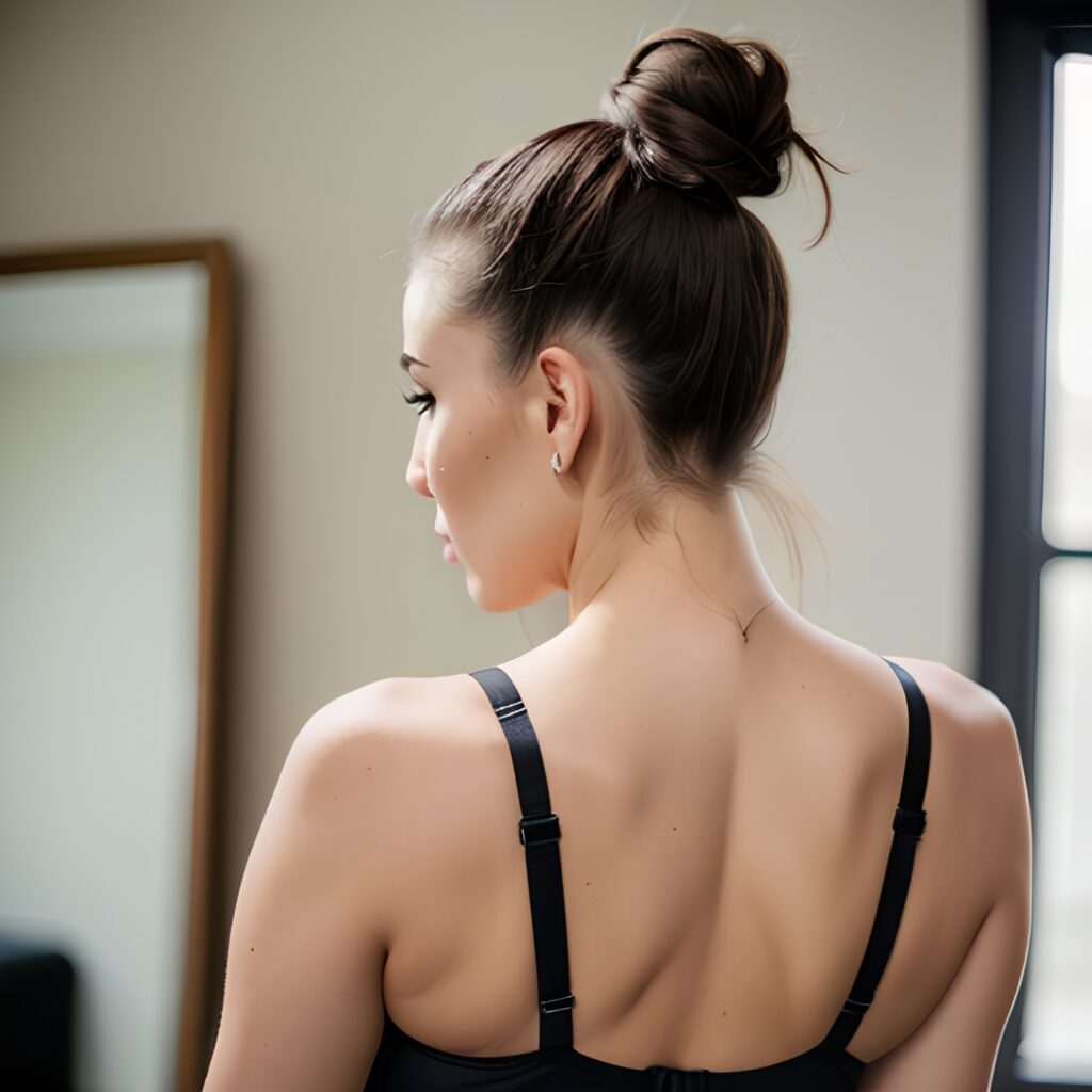 ponytail haircut bra 