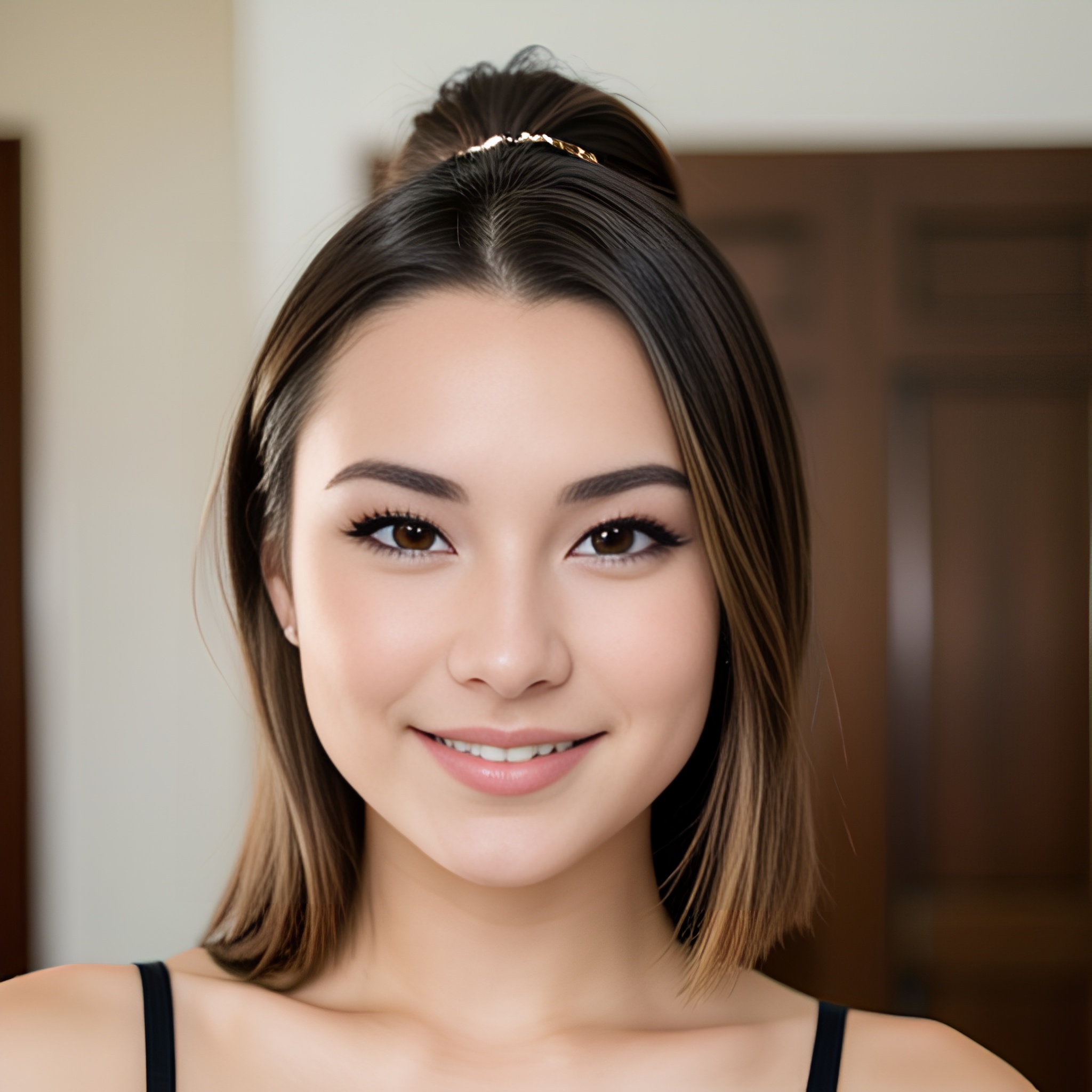 ponytail haircut cum on body