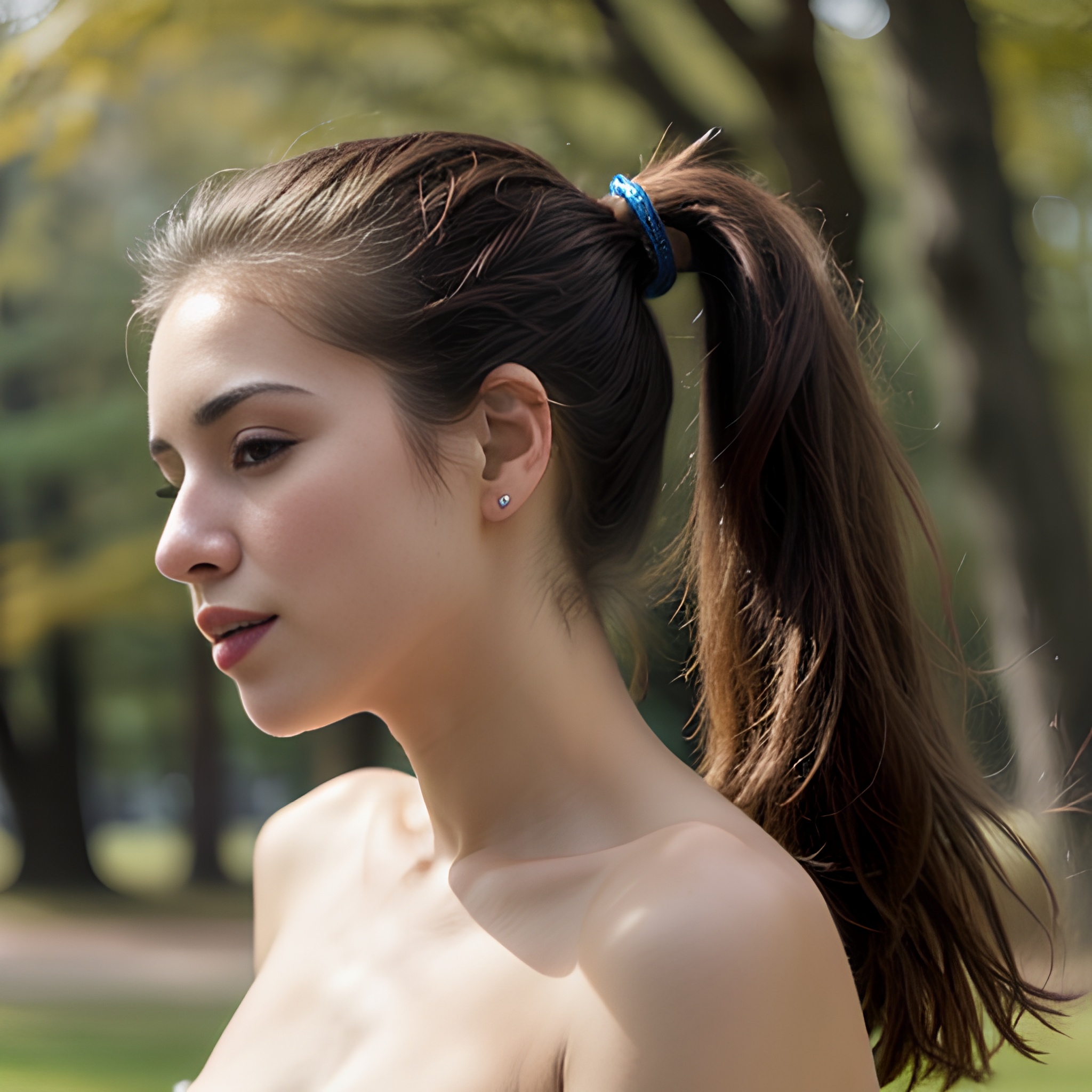 ponytail haircut indonesian side 