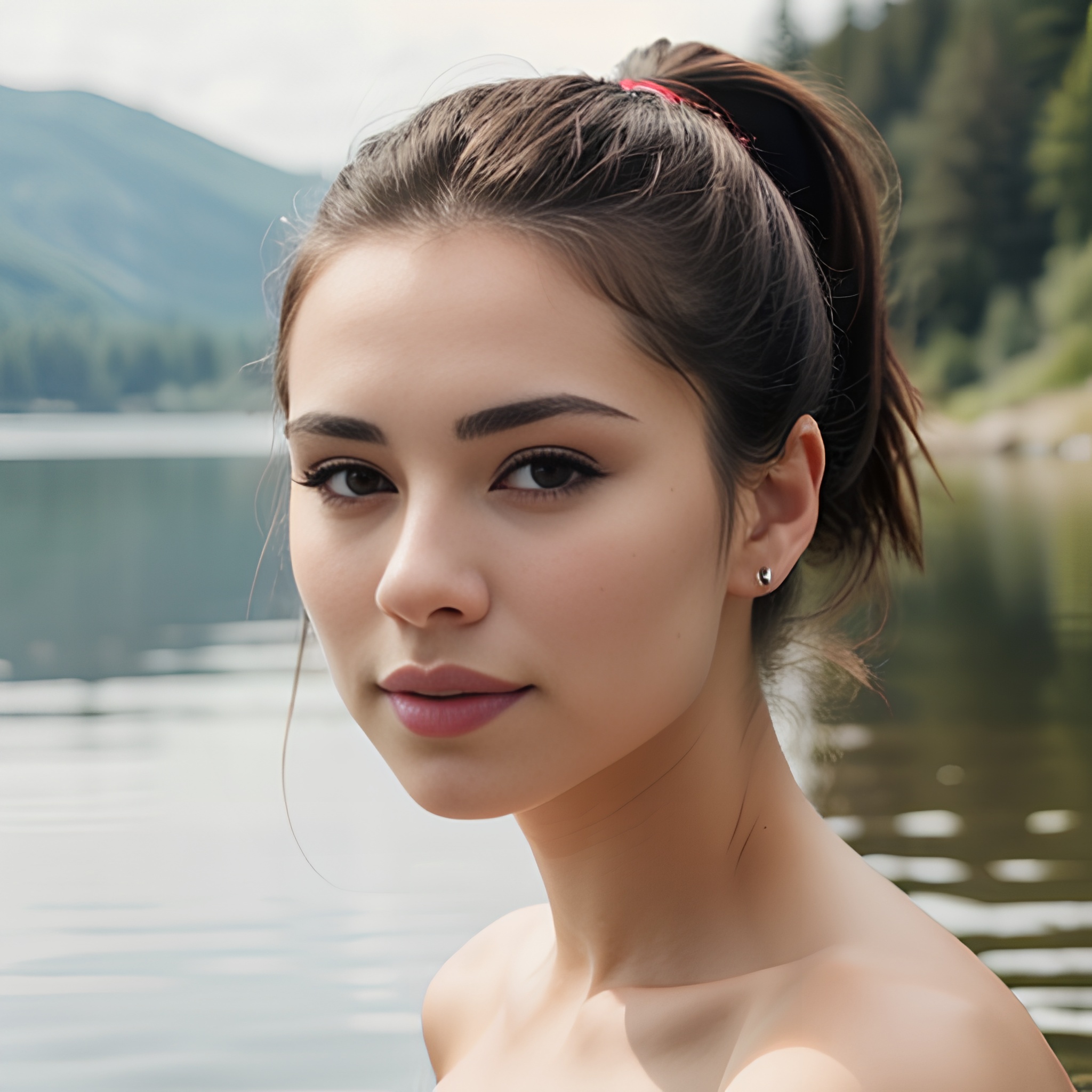 ponytail haircut lake 