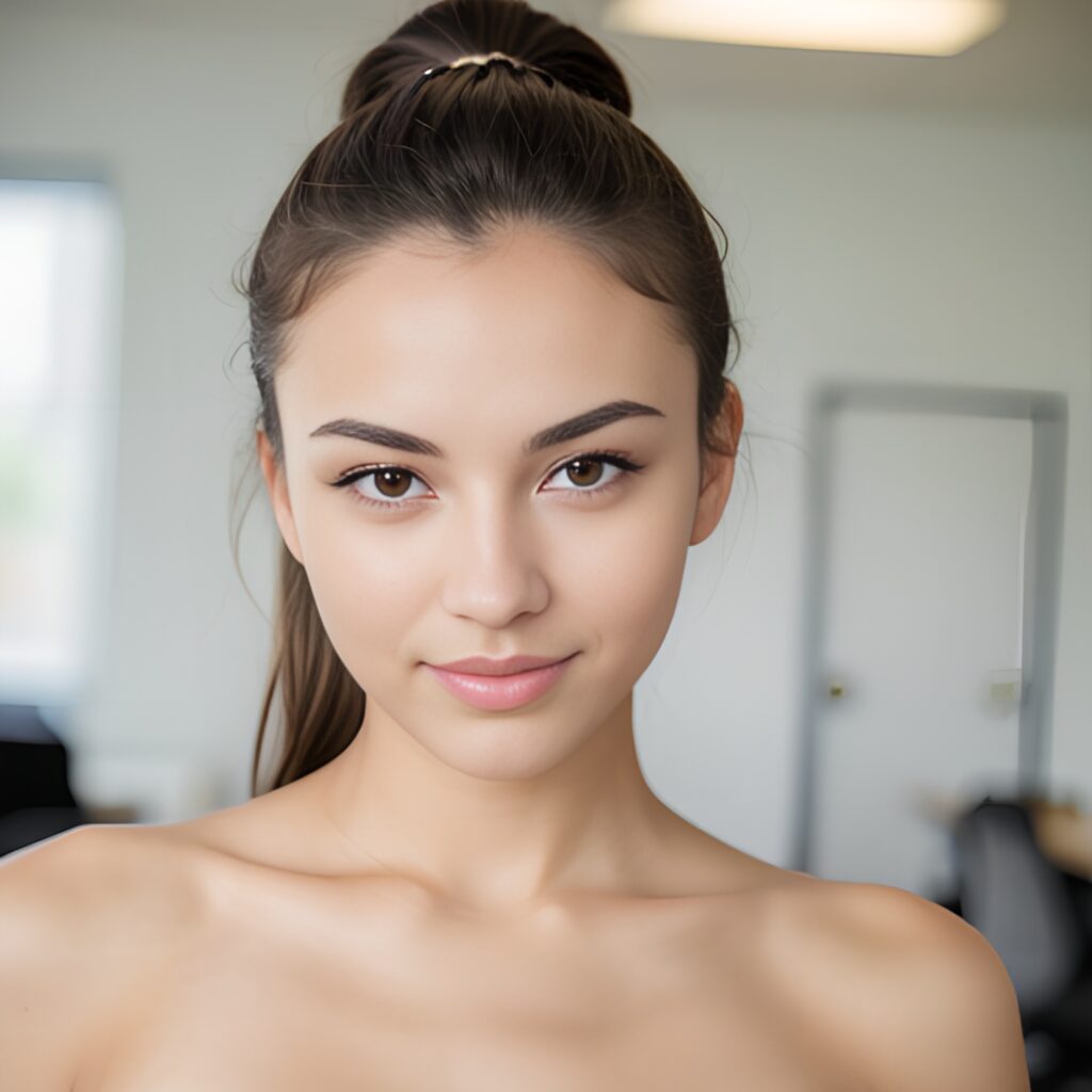 ponytail haircut office 